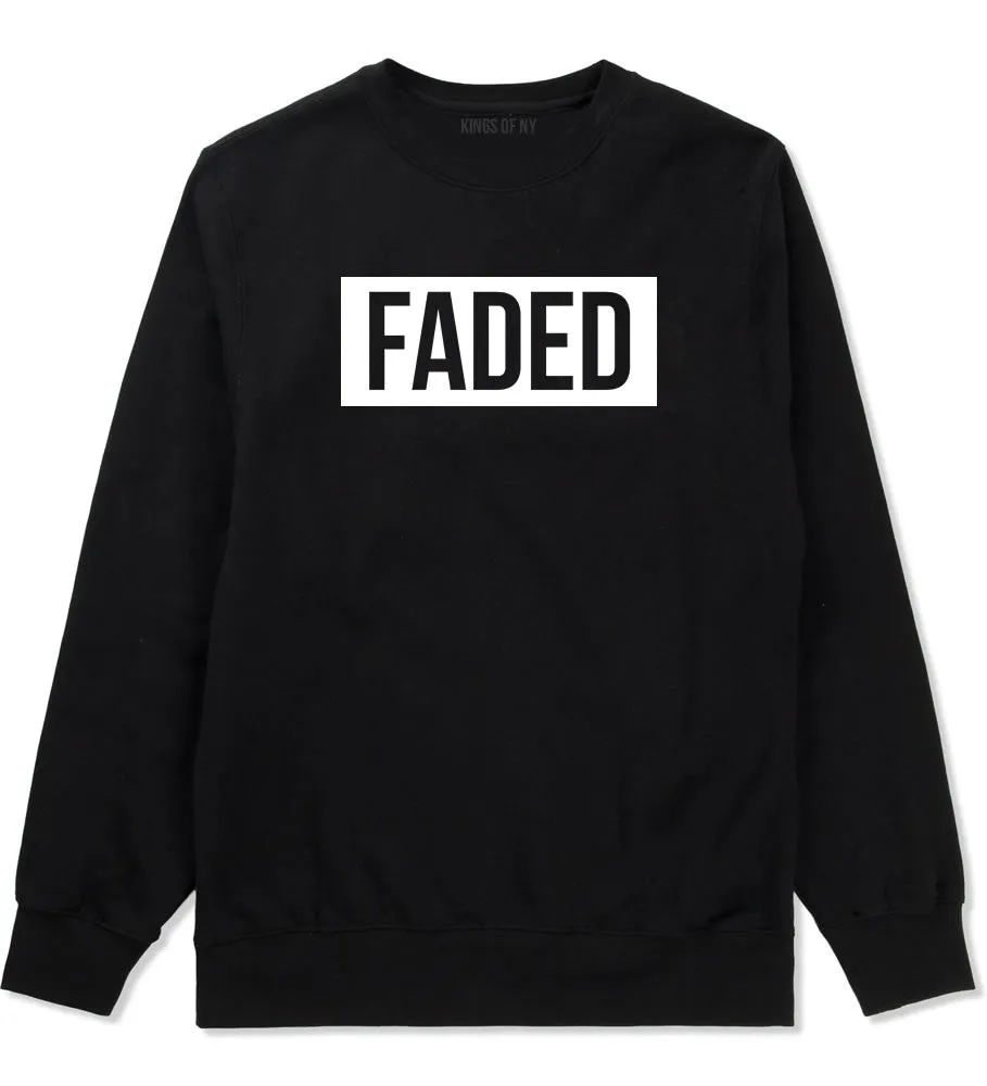 Faded Red and Pink Marijuana Weed Boys Kids Crewneck Sweatshirt
