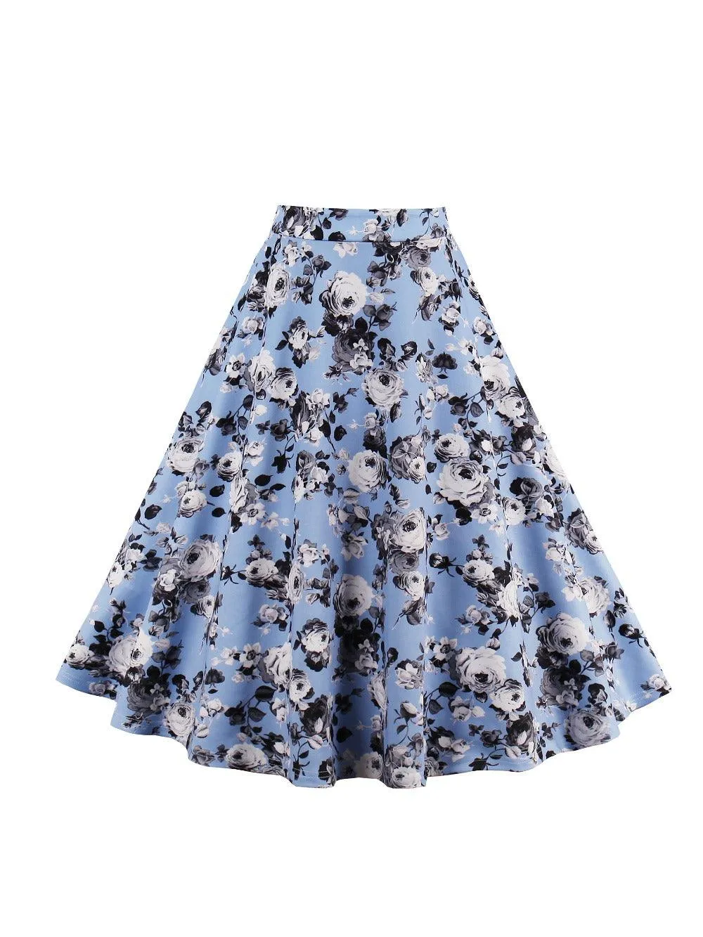 FLOWER FIELDS A-LINE SKIRT