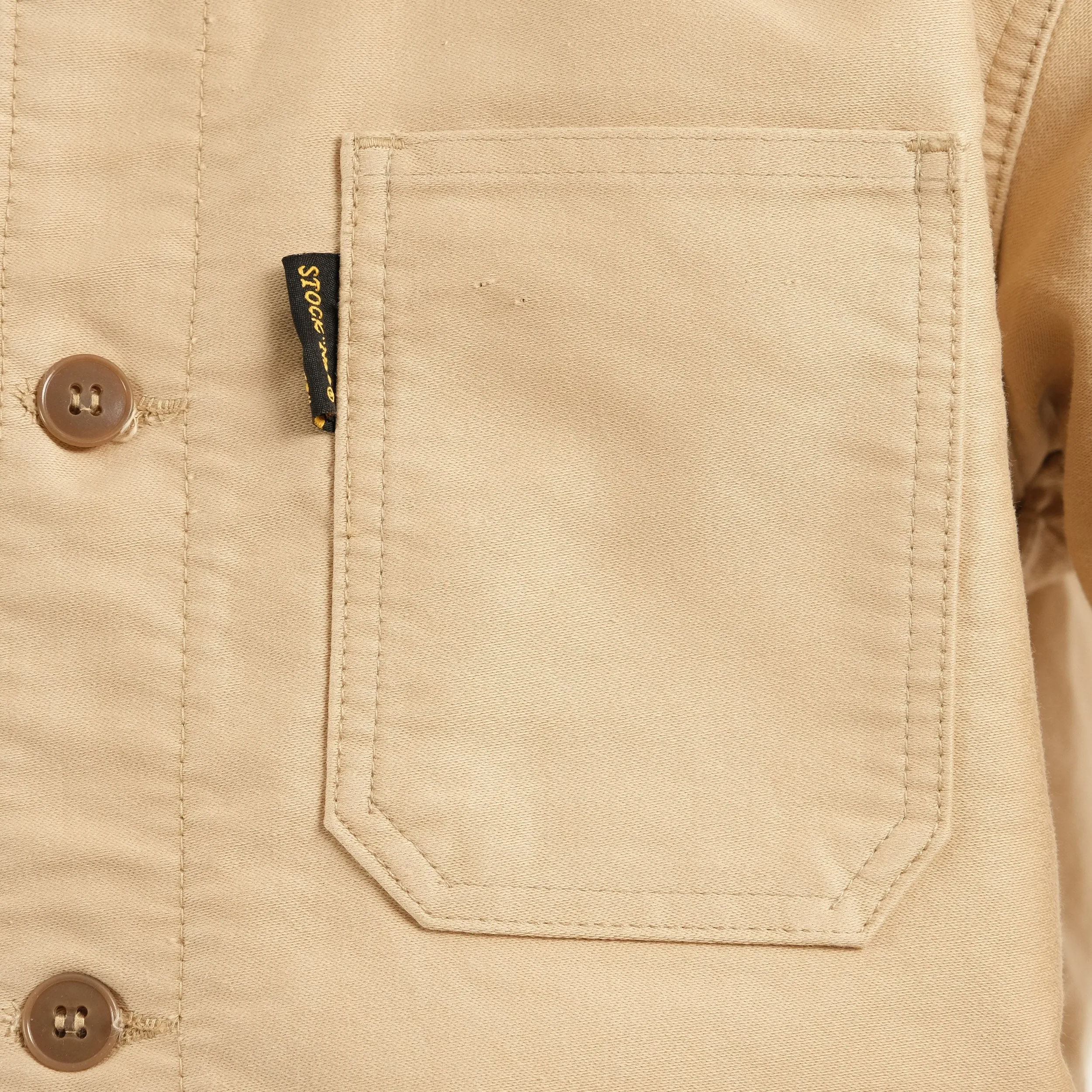 FRENCH CREAM MOLESKINE WORK JACKET