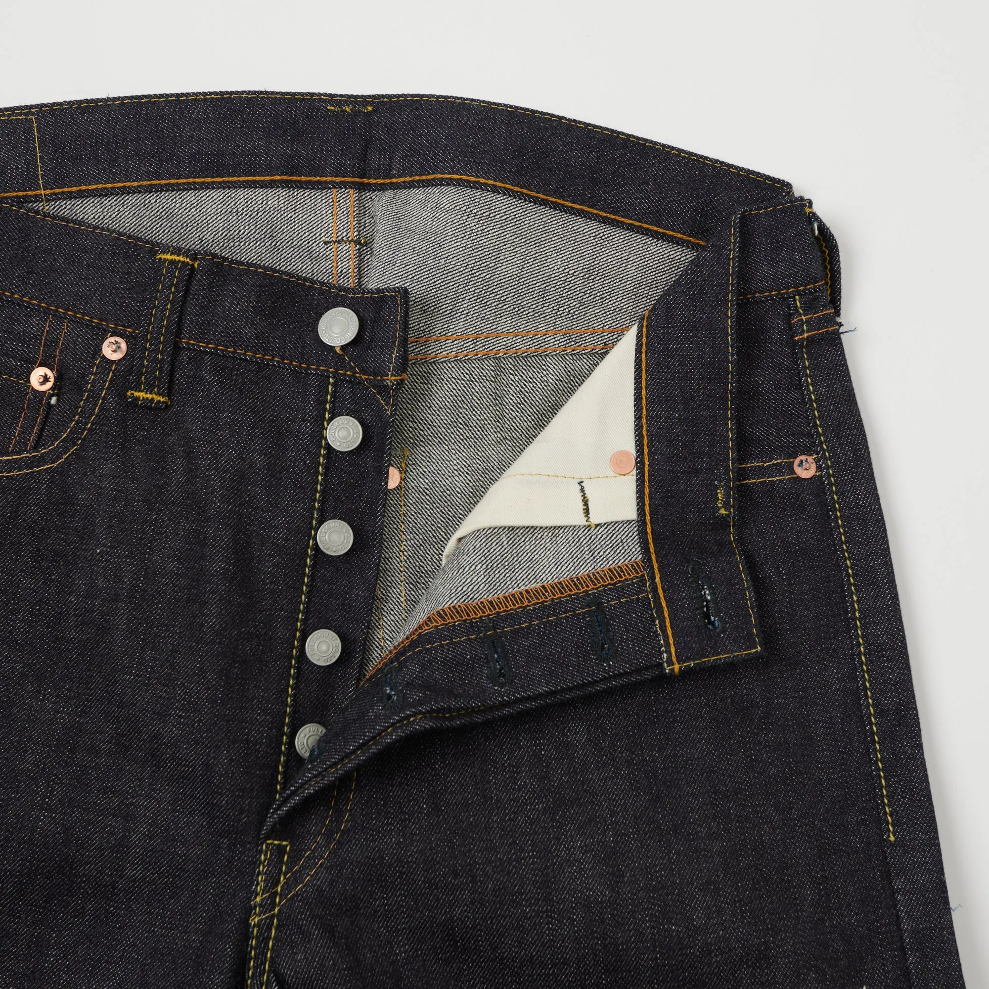 Full Count 1101XX 15.5oz 'Plain Pocket' Loose Straight Jean - Raw
