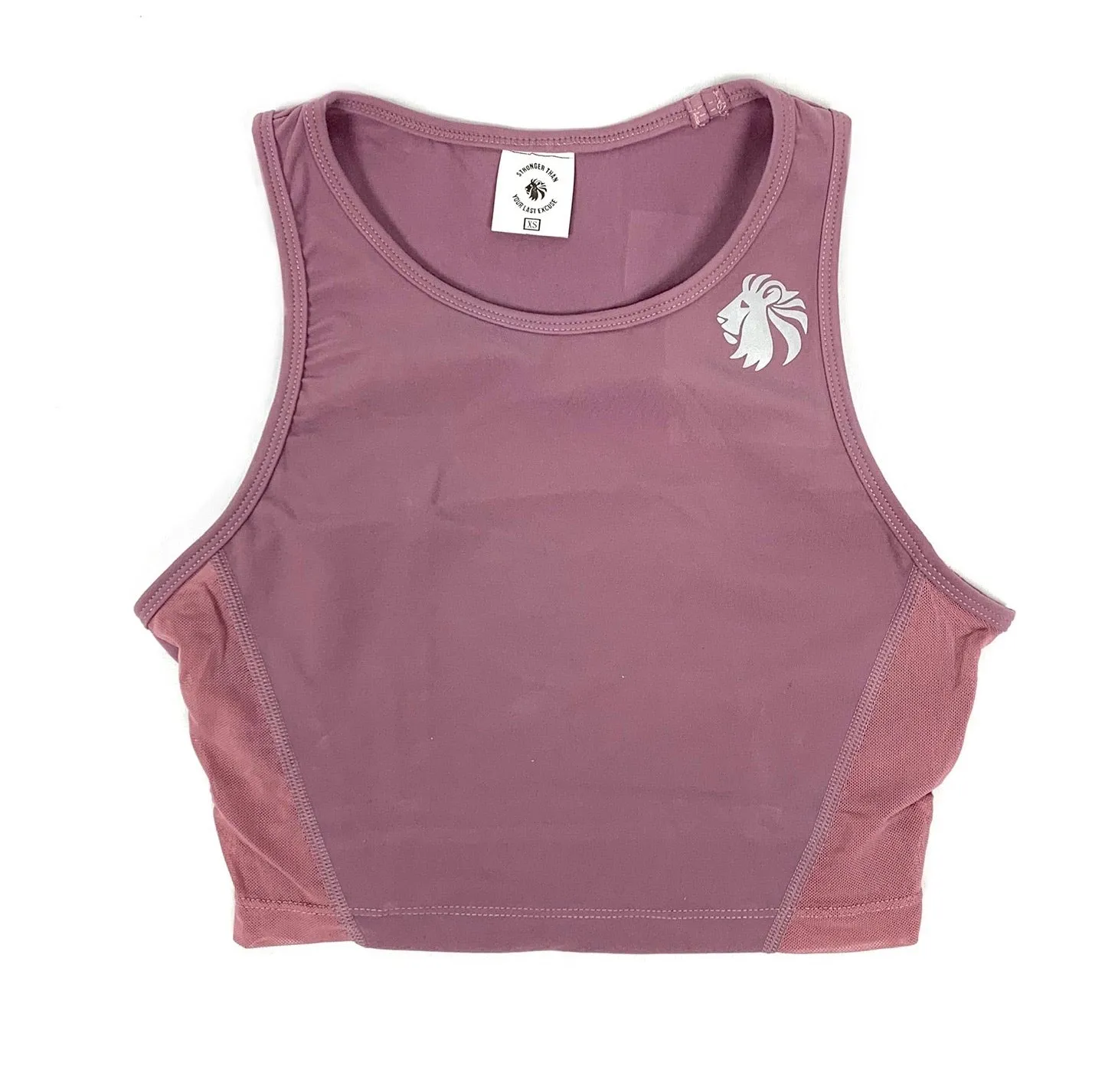 Heart And Soul Crop Tank - Dusty Rose