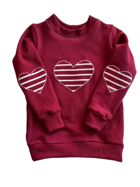 Heart Appliqu Sweatshirts