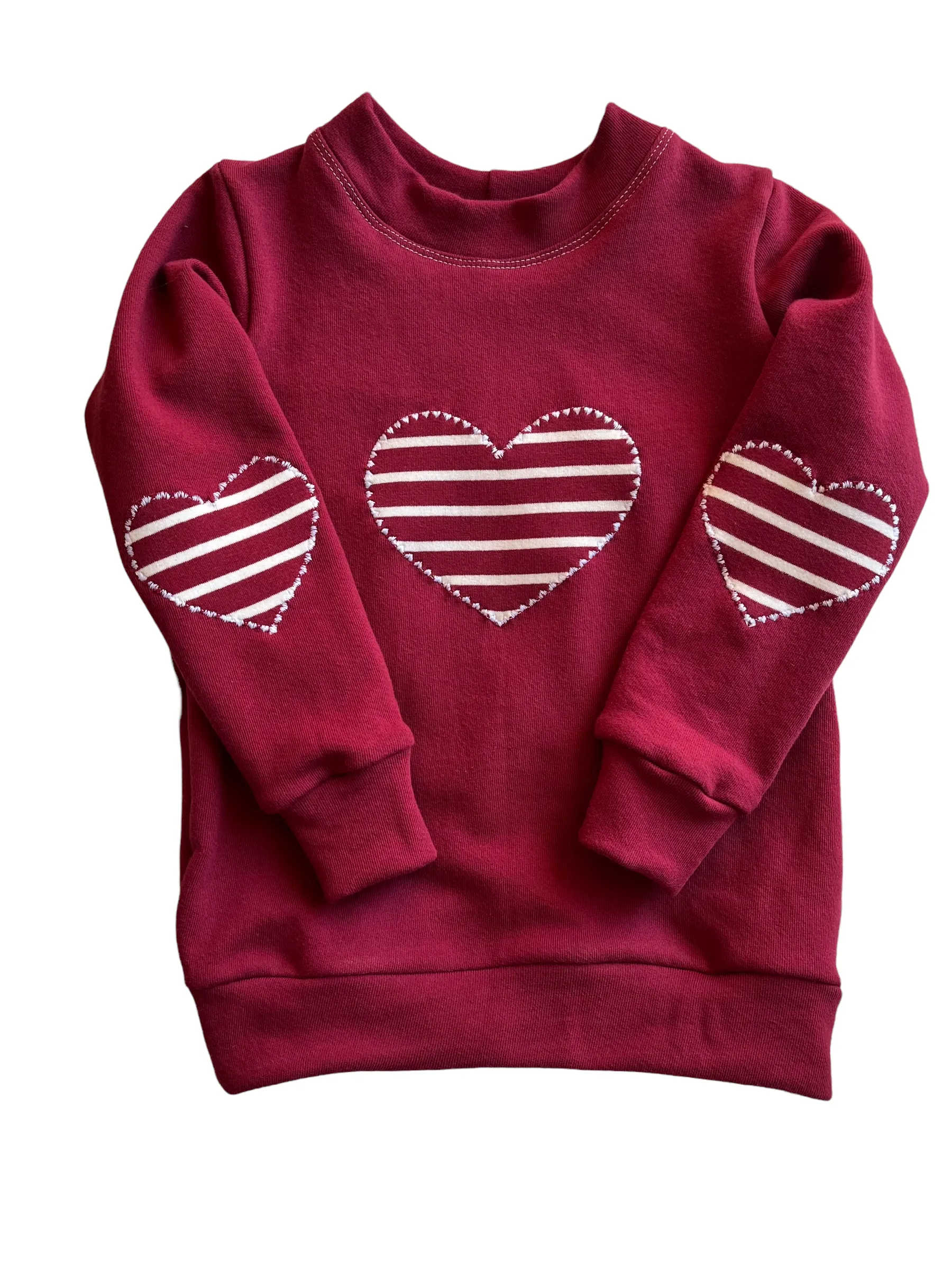 Heart Appliqu Sweatshirts