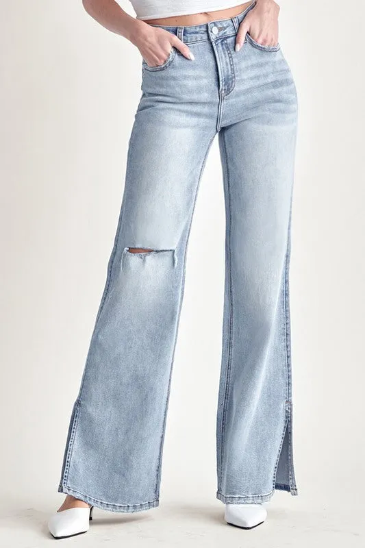 High Rise Wide Leg Jeans