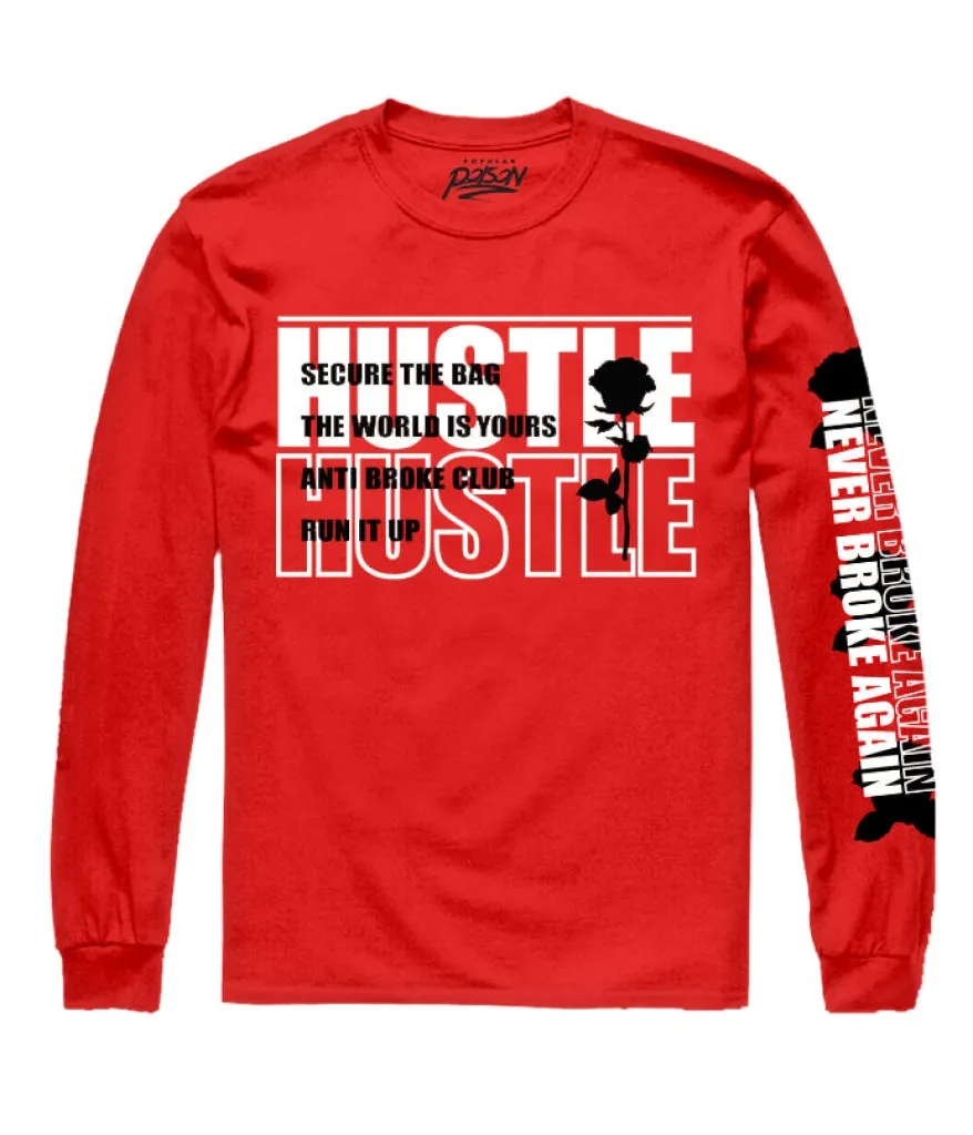 HUSTLE REFLECTION LONG SLEEVE TEE