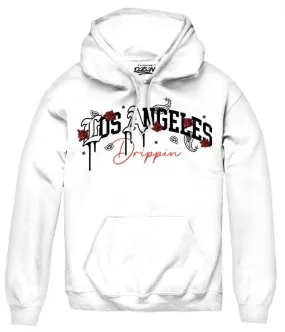 La Rose Embellished Dripping Graphic Hoodie