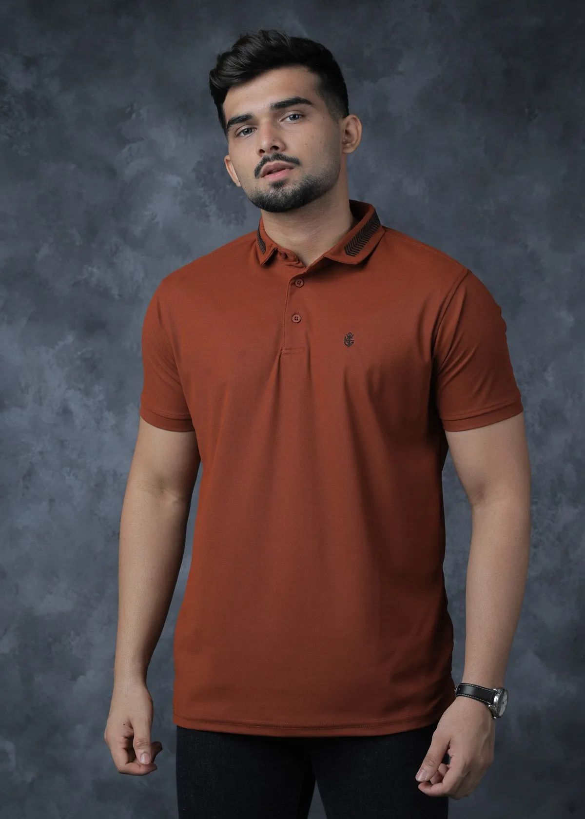 LCY | Contrast Embroiderey Basic Polo