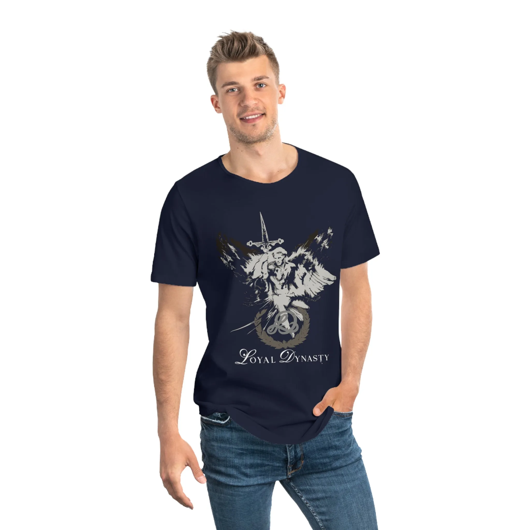 LD Guardian Angel Men's Jersey Curved Hem Tee