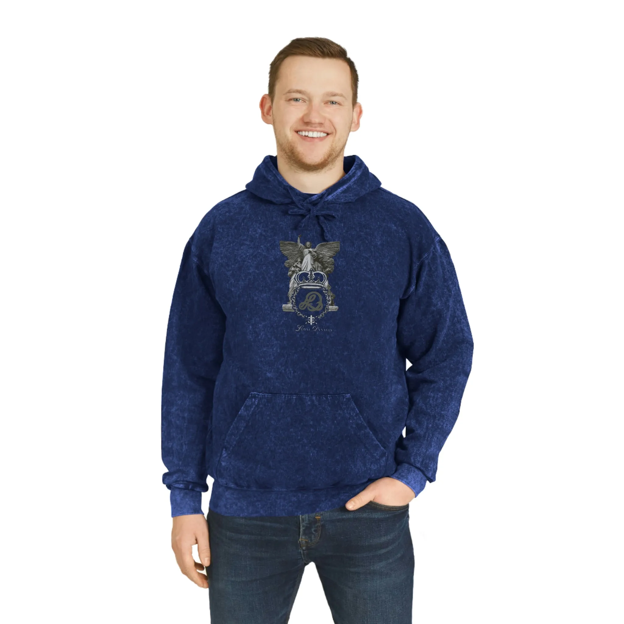LD Spartan & Guardian Angel Unisex Mineral Wash Hoodie
