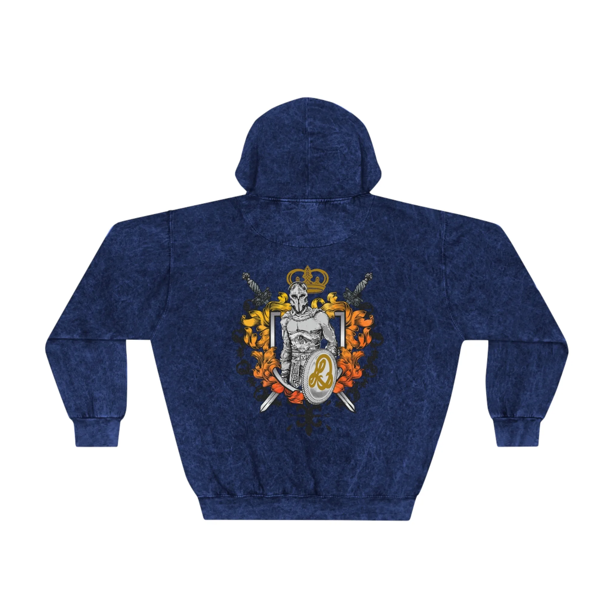 LD Spartan & Guardian Angel Unisex Mineral Wash Hoodie