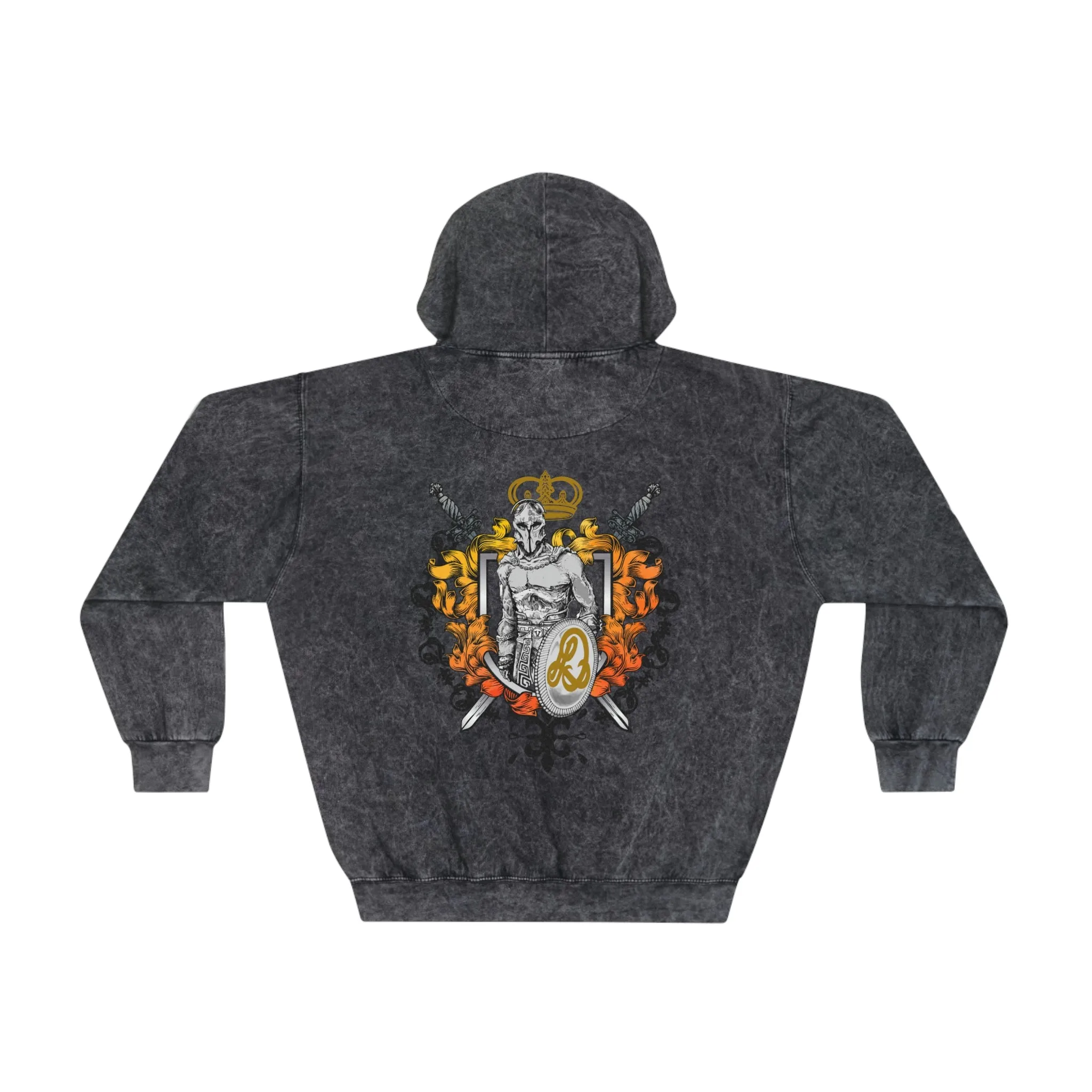 LD Spartan & Guardian Angel Unisex Mineral Wash Hoodie