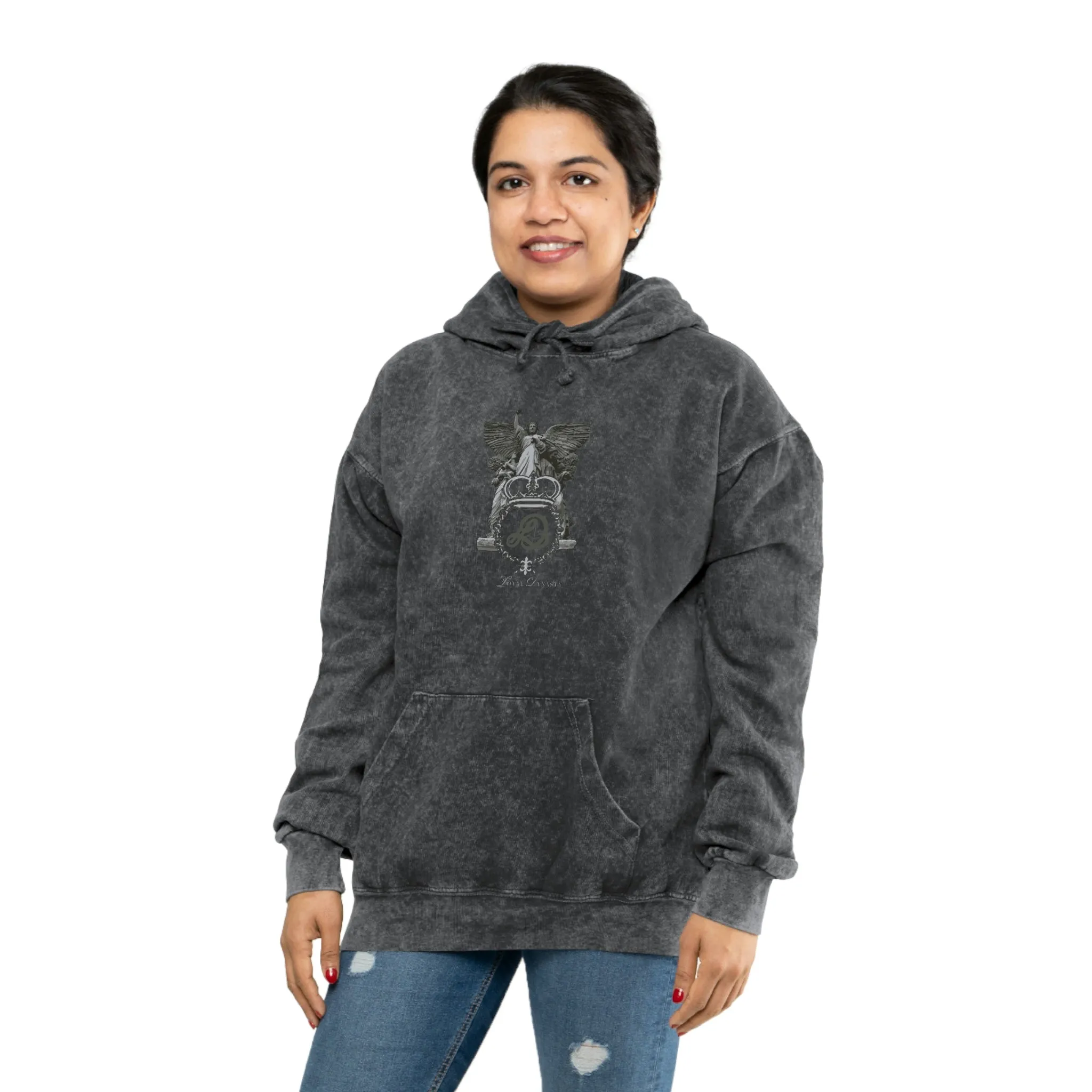 LD Spartan & Guardian Angel Unisex Mineral Wash Hoodie