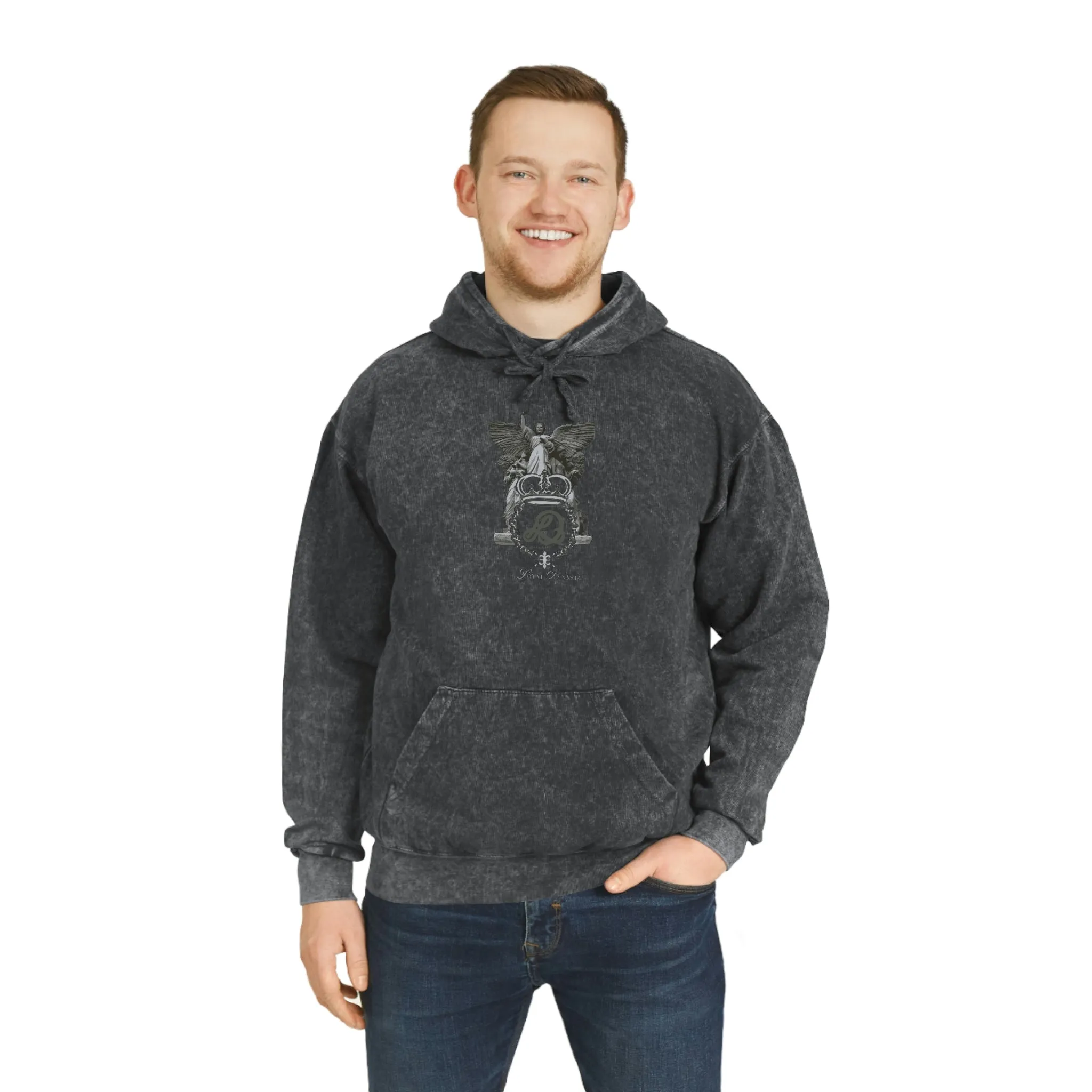 LD Spartan & Guardian Angel Unisex Mineral Wash Hoodie