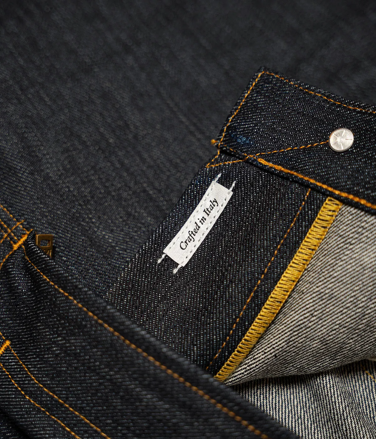 LEE 101 Z DRY SELVEDGE DENIM JAPANESE FABRIC MADE IN ITALY