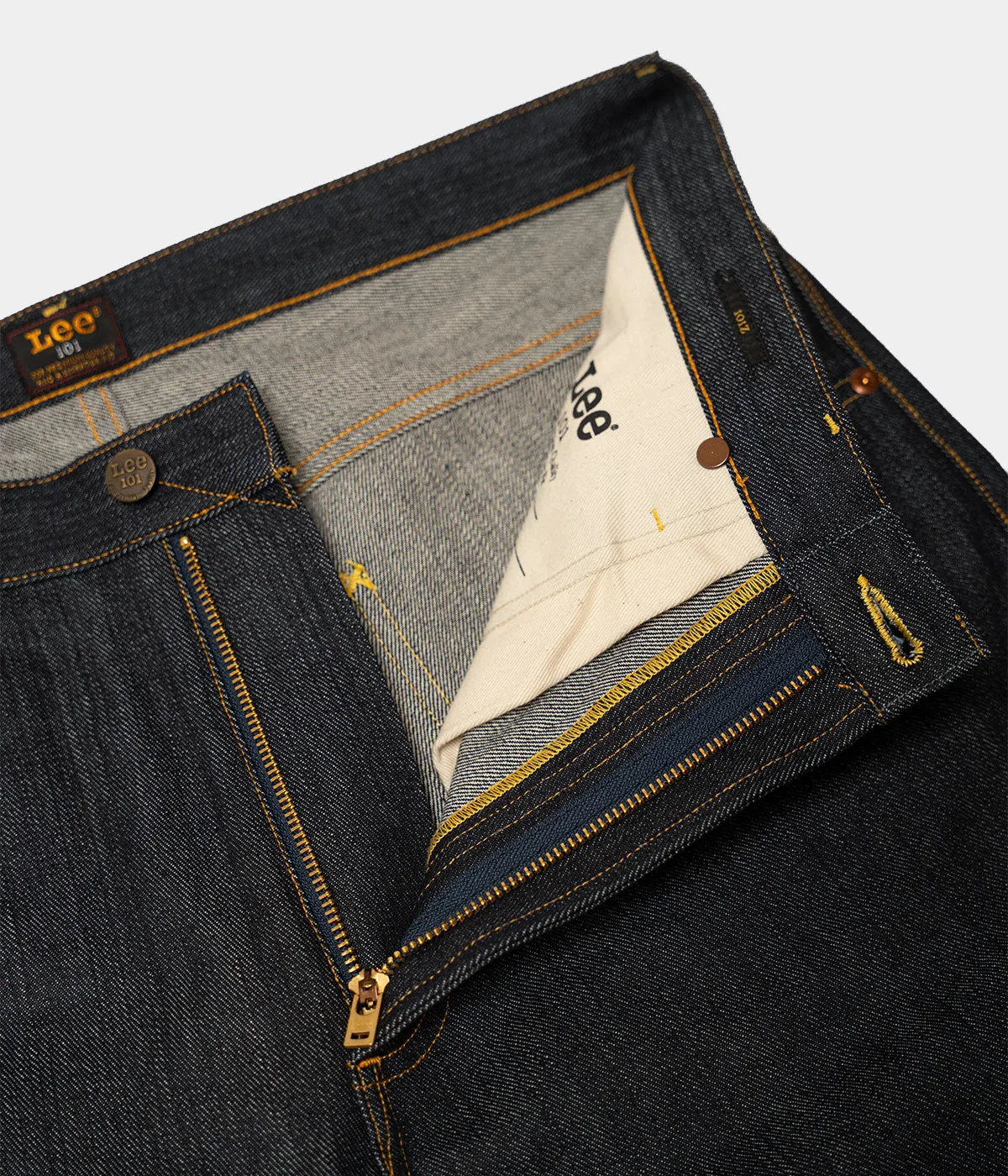 LEE 101 Z DRY SELVEDGE DENIM JAPANESE FABRIC MADE IN ITALY