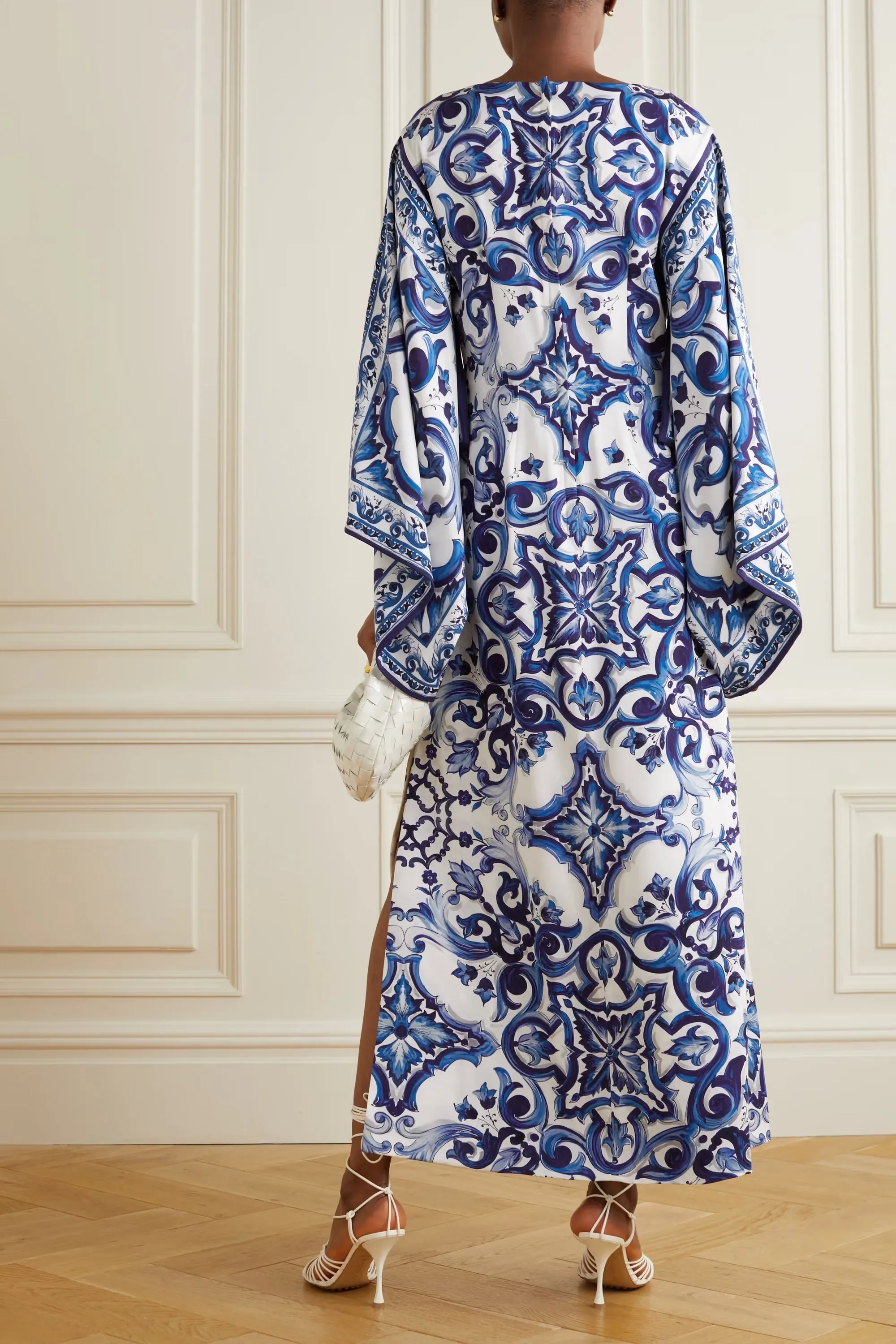 Luxury Organza Silk Kaftan, Elegant & Casual Wear Caftan For Women's