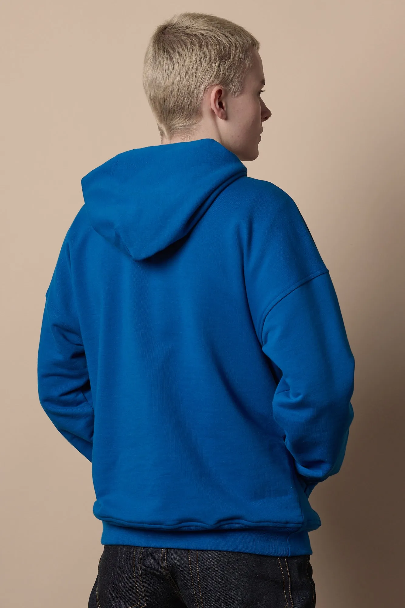 Men's Hooded Sweatshirt - Cobalt