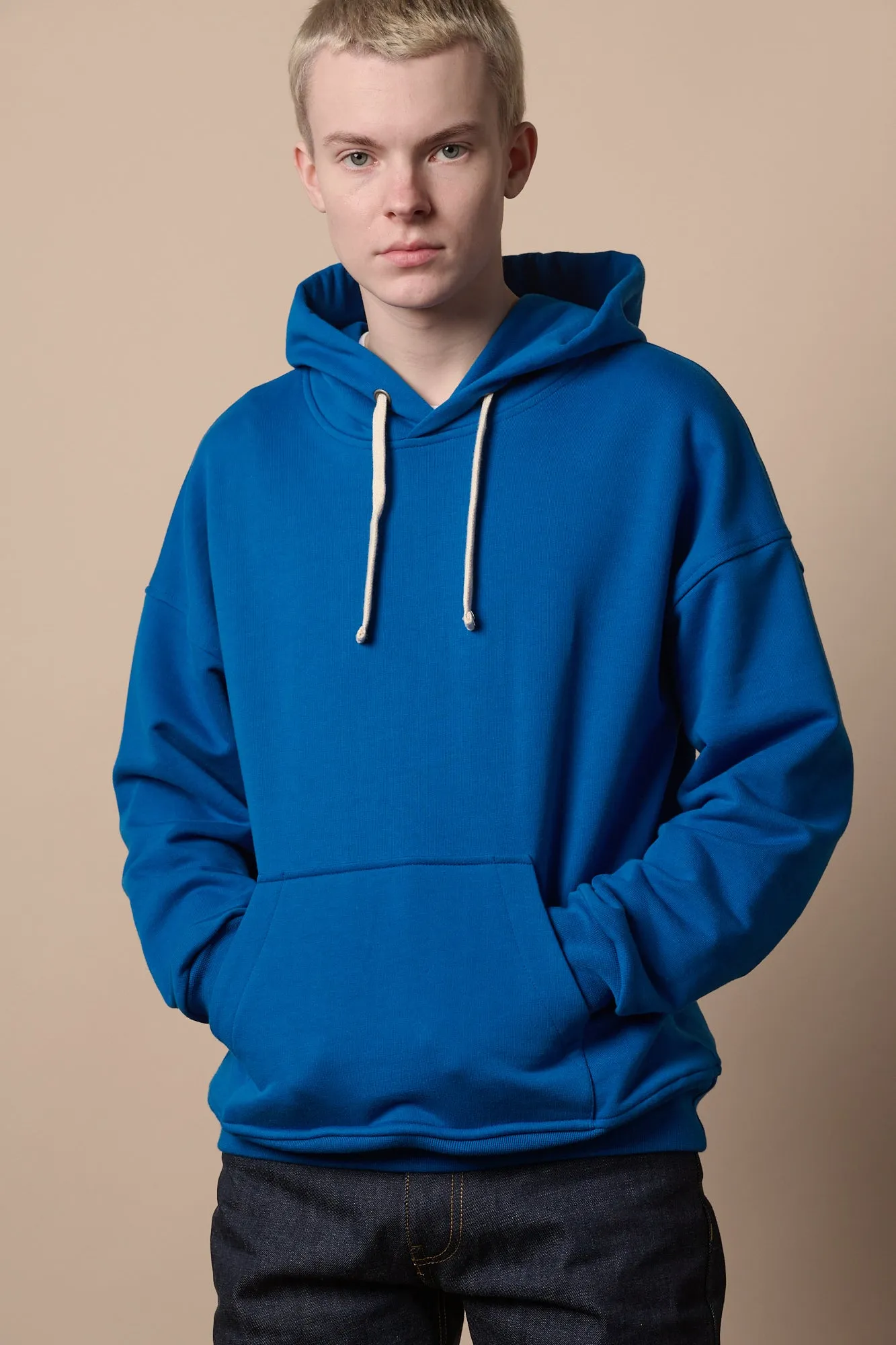 Men's Hooded Sweatshirt - Cobalt