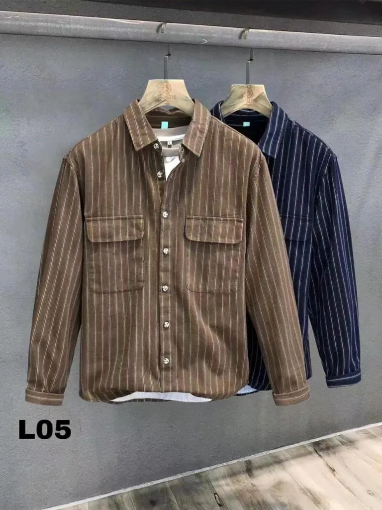 Men's Oversized Full Sleeve Chic Korean Style Shirt L05