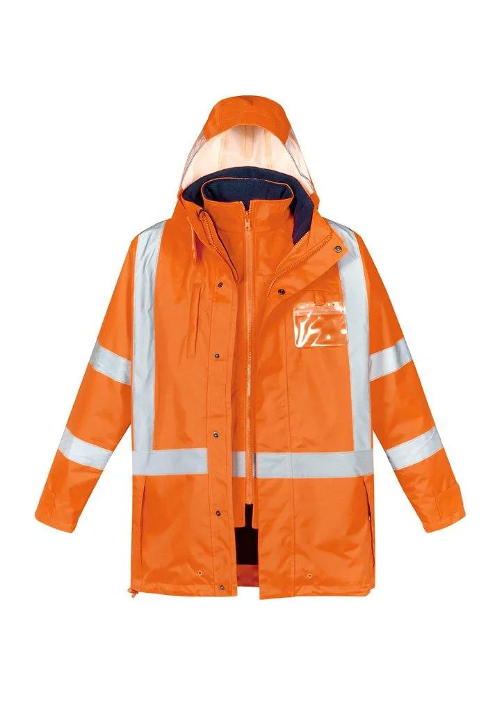 Mens TTMC-W17 Hi Vis X Back 4 In 1 Waterproof Jacket