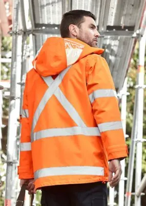 Mens TTMC-W17 Hi Vis X Back 4 In 1 Waterproof Jacket