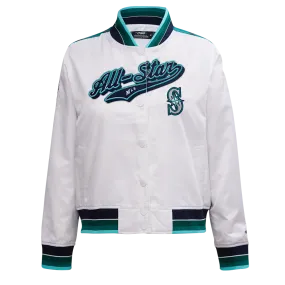 MLB ALL STAR 2023 RIB WOMEN'S SATIN JACKET (WHITE)