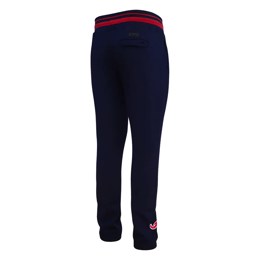 MLB ATLANTA BRAVES MASHUP MEN'S RIB SWEATPANT (MIDNIGHT NAVY/RED/MIDNIGHT NAVY)