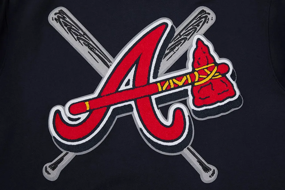 MLB ATLANTA BRAVES MASHUP MEN'S RIB SWEATPANT (MIDNIGHT NAVY/RED/MIDNIGHT NAVY)