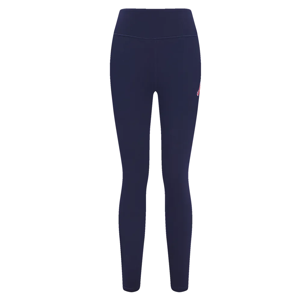 MLB ATLANTA BRAVES MASHUP WOMEN'S JERSEY LEGGING (MIDNIGHT NAVY)