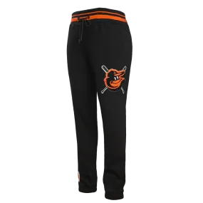 MLB BALTIMORE ORIOLES MASHUP MEN'S RIB SWEATPANT (BLACK/ORANGE)