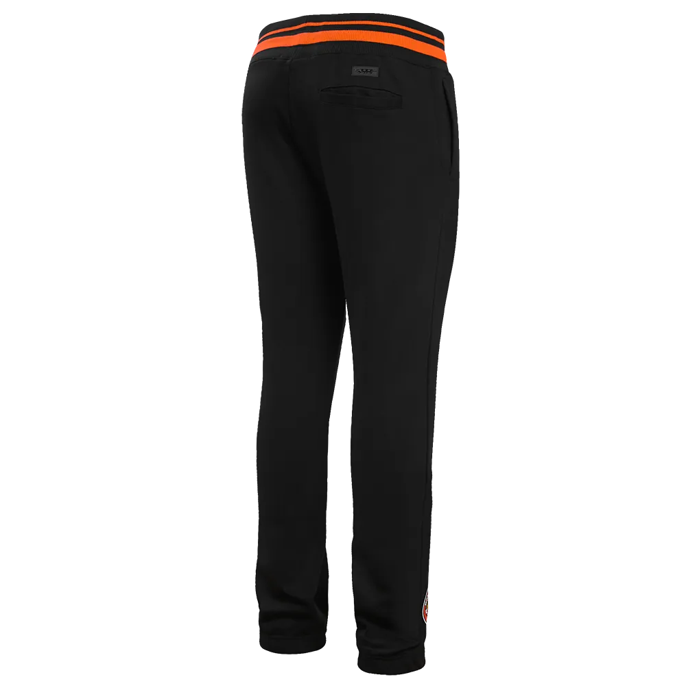 MLB BALTIMORE ORIOLES MASHUP MEN'S RIB SWEATPANT (BLACK/ORANGE)
