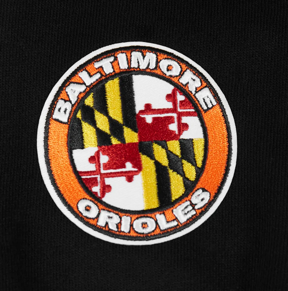 MLB BALTIMORE ORIOLES MASHUP MEN'S RIB SWEATPANT (BLACK/ORANGE)