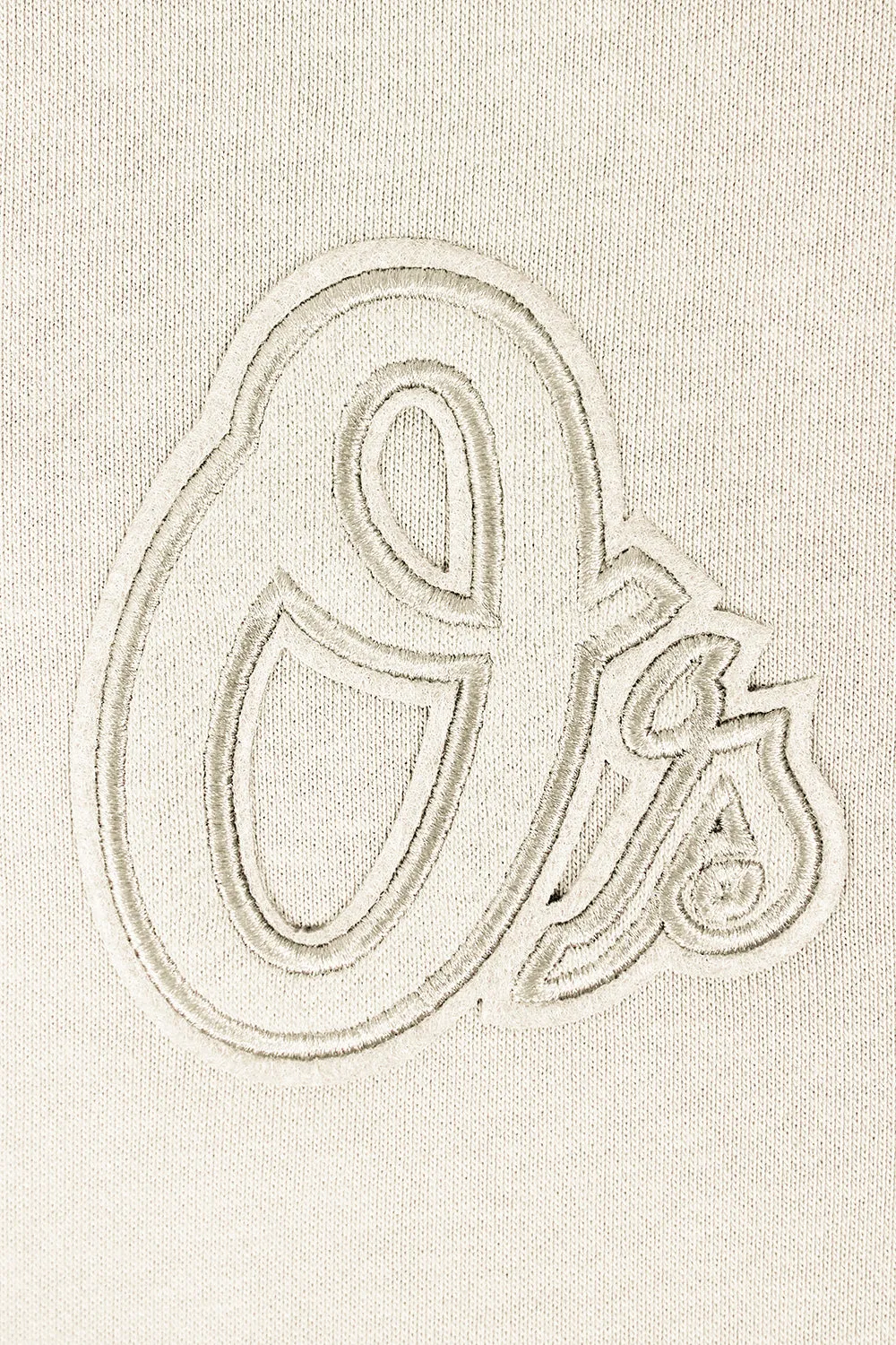 MLB BALTIMORE ORIOLES NEUTRAL WOMEN'S CREWNECK (EGGSHELL)