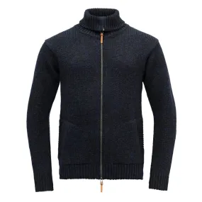 NANSEN ZIP CARDIGAN HIGH NECK NAVY