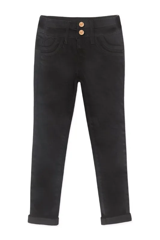 On My Way Black Skinnies