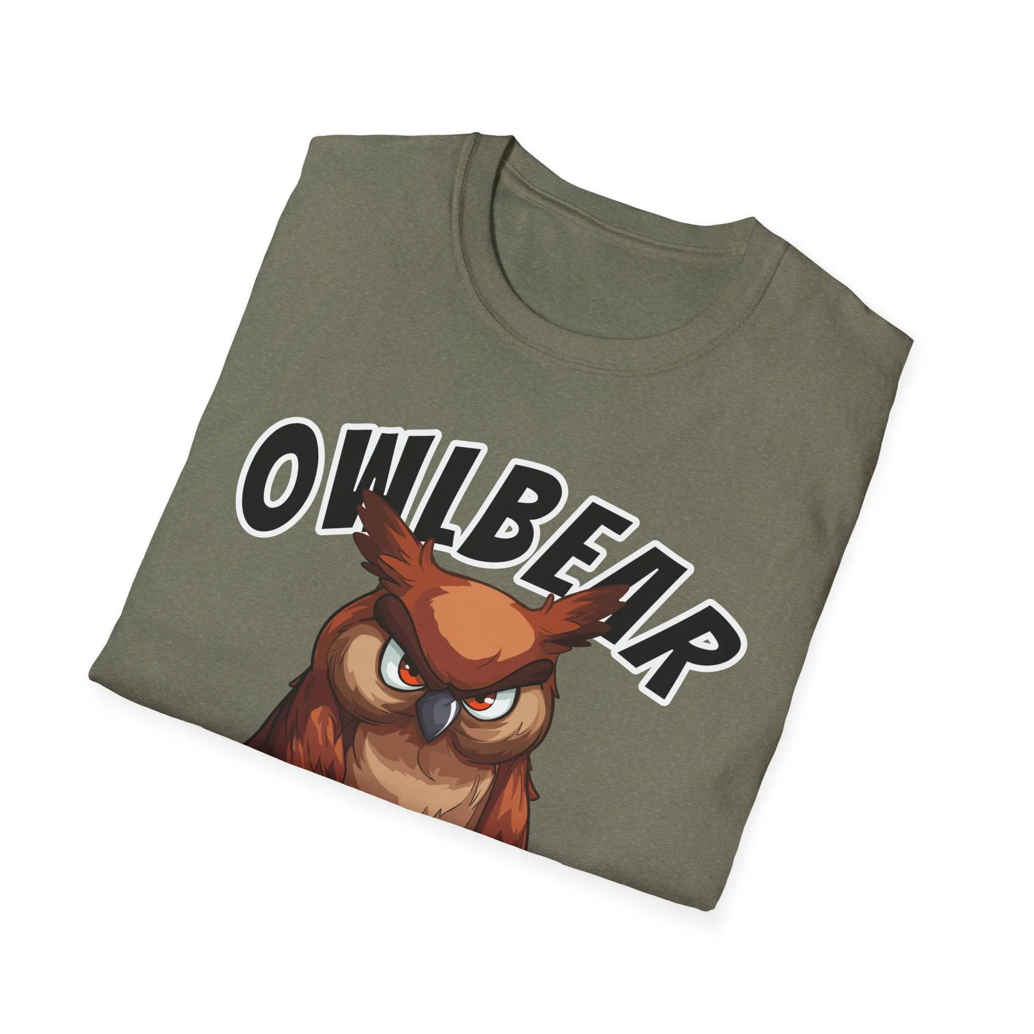 Owlbear Don't Care - Unisex Softstyle T-Shirt - Dungeon Master DM Shirt - Gamer Shirt
