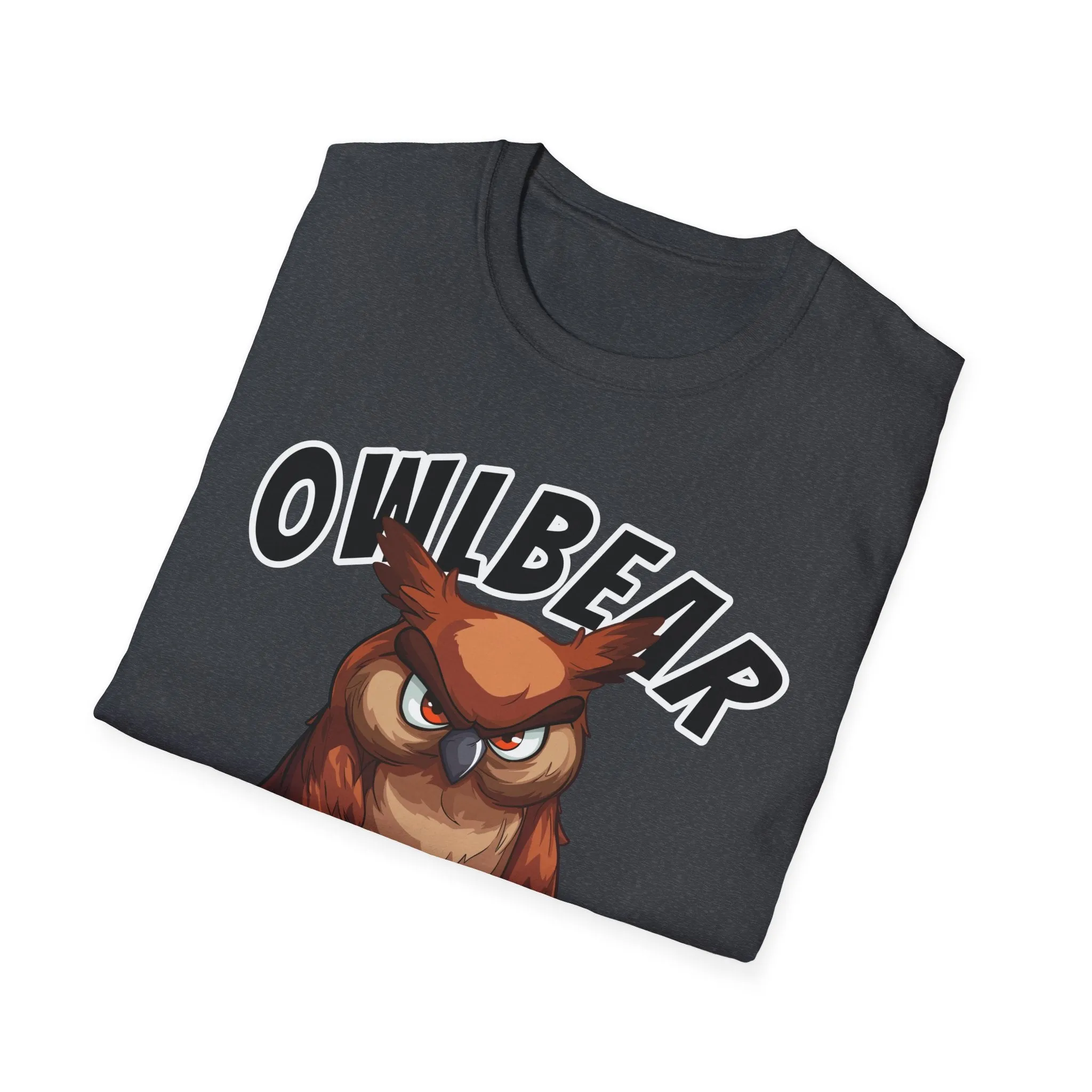 Owlbear Don't Care - Unisex Softstyle T-Shirt - Dungeon Master DM Shirt - Gamer Shirt