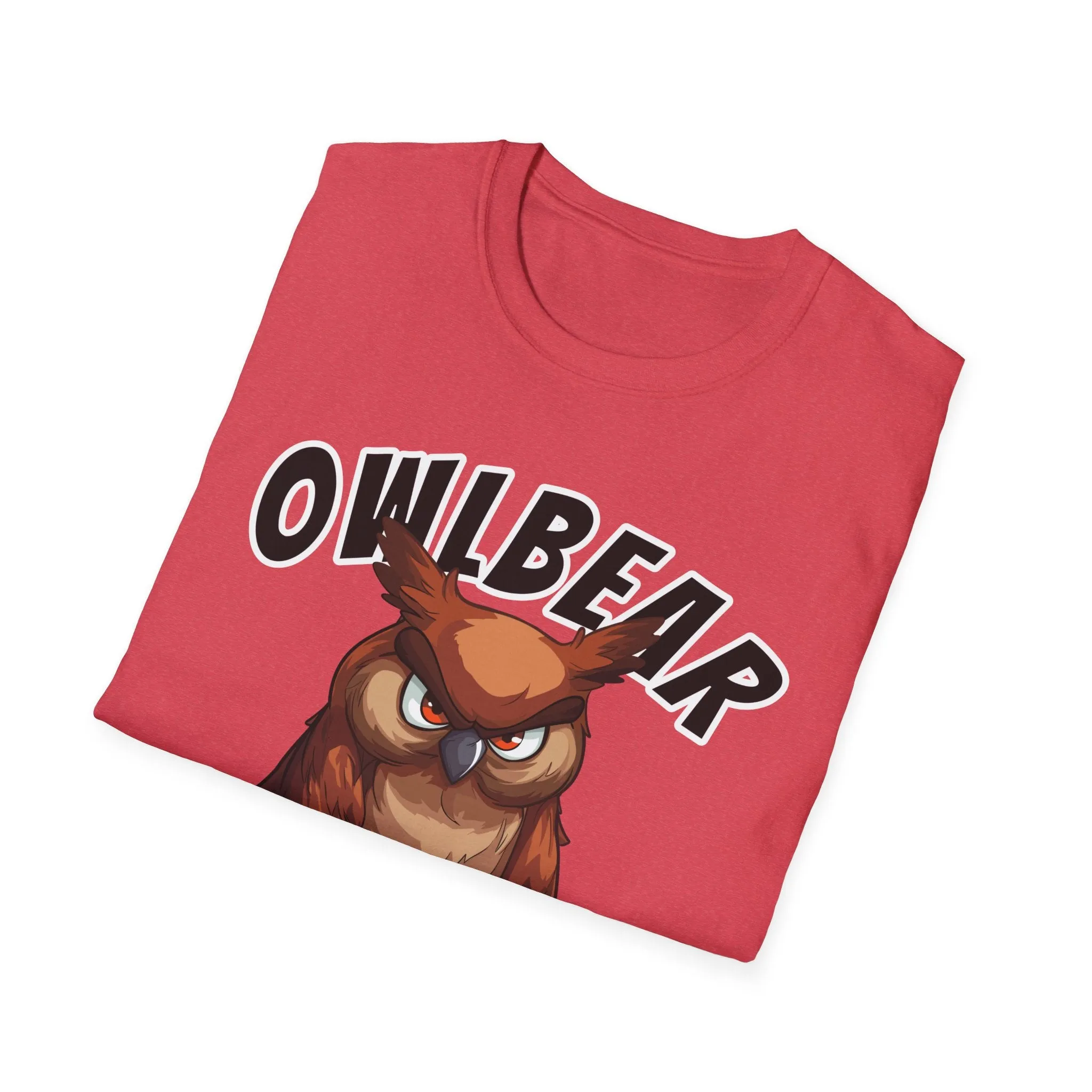 Owlbear Don't Care - Unisex Softstyle T-Shirt - Dungeon Master DM Shirt - Gamer Shirt