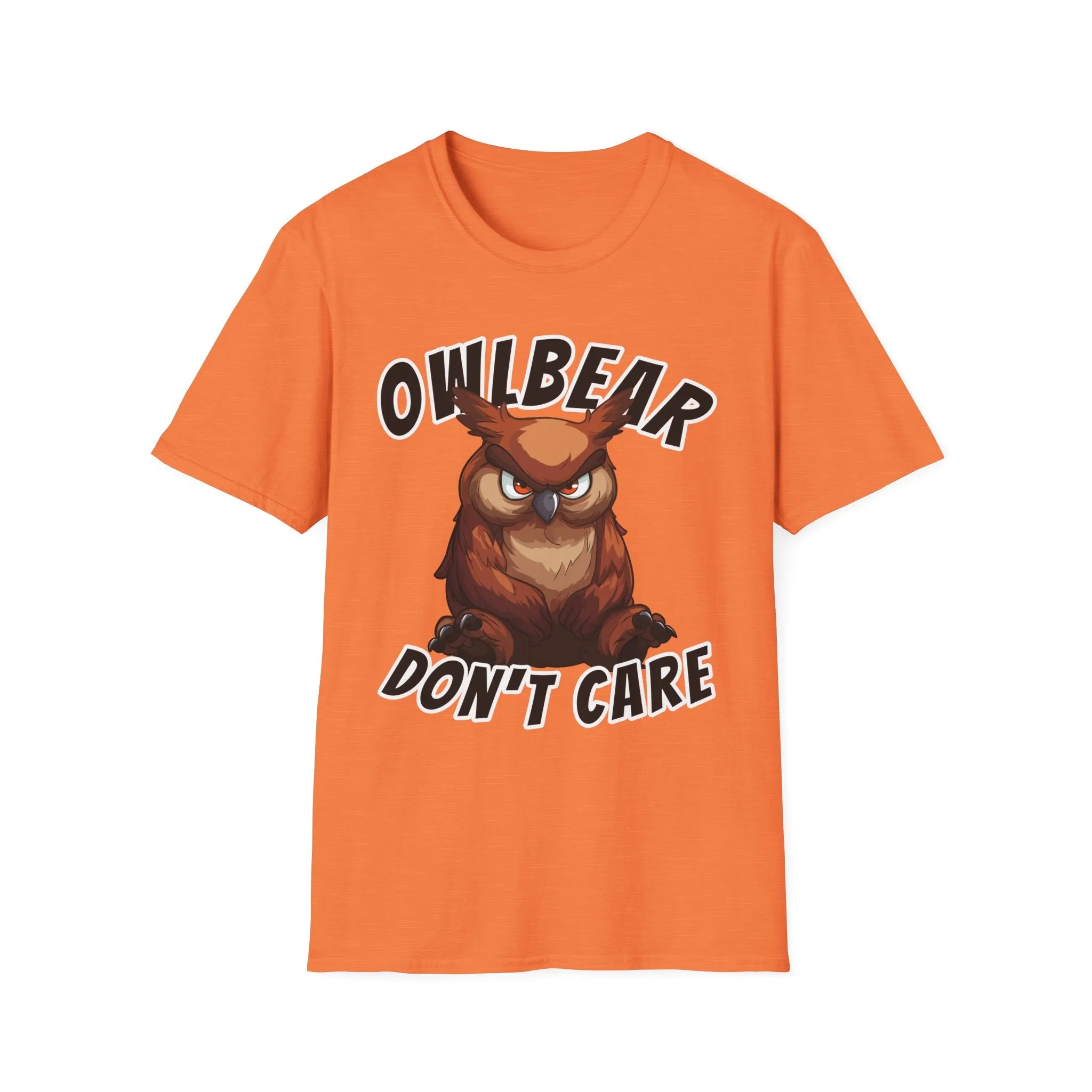 Owlbear Don't Care - Unisex Softstyle T-Shirt - Dungeon Master DM Shirt - Gamer Shirt
