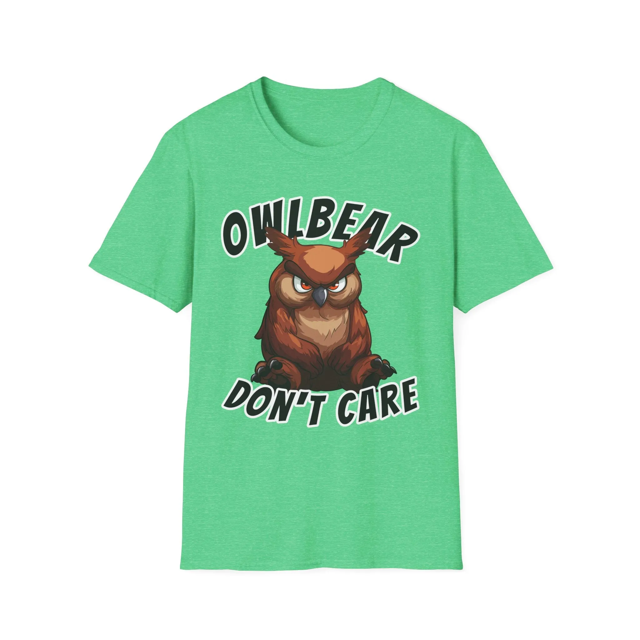 Owlbear Don't Care - Unisex Softstyle T-Shirt - Dungeon Master DM Shirt - Gamer Shirt