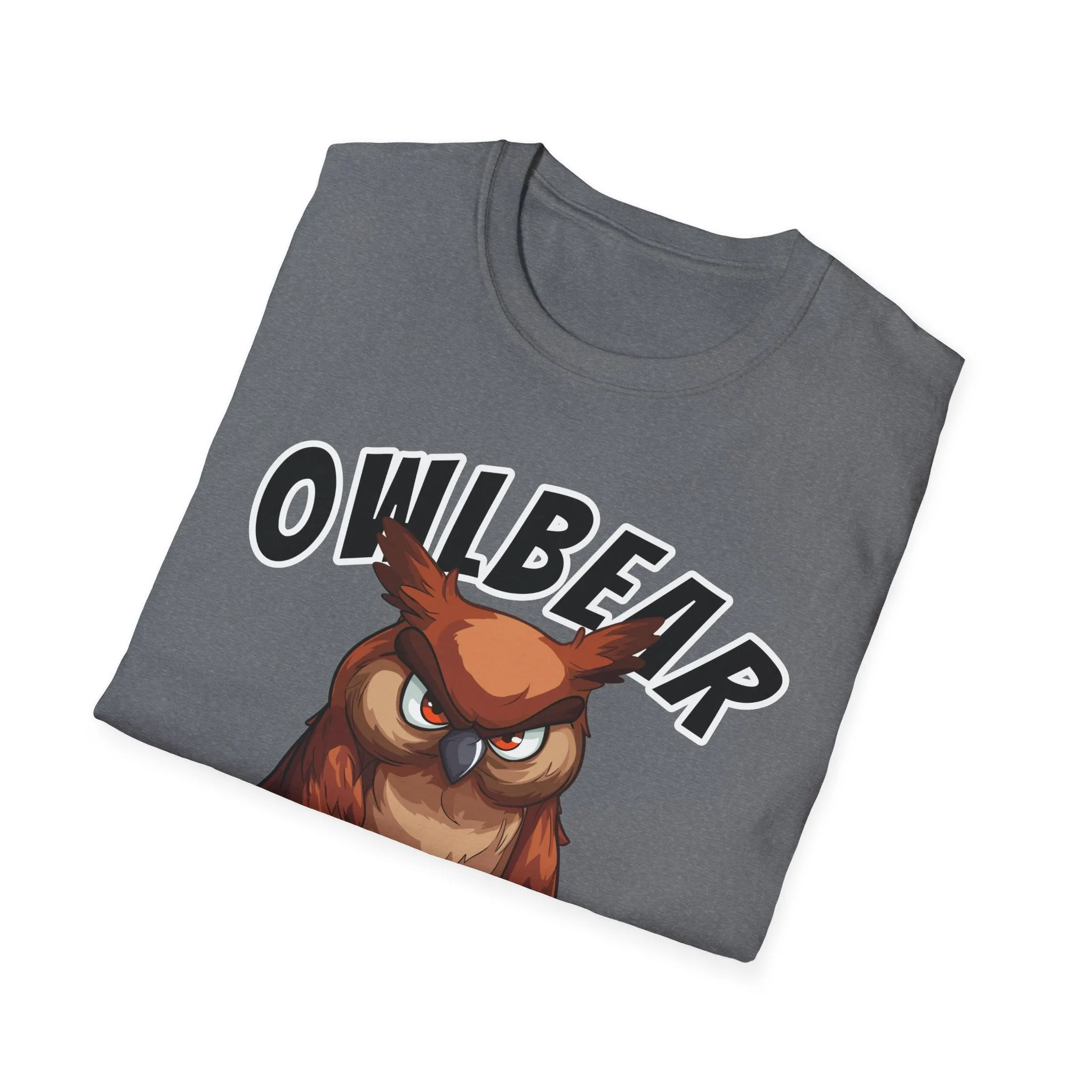 Owlbear Don't Care - Unisex Softstyle T-Shirt - Dungeon Master DM Shirt - Gamer Shirt