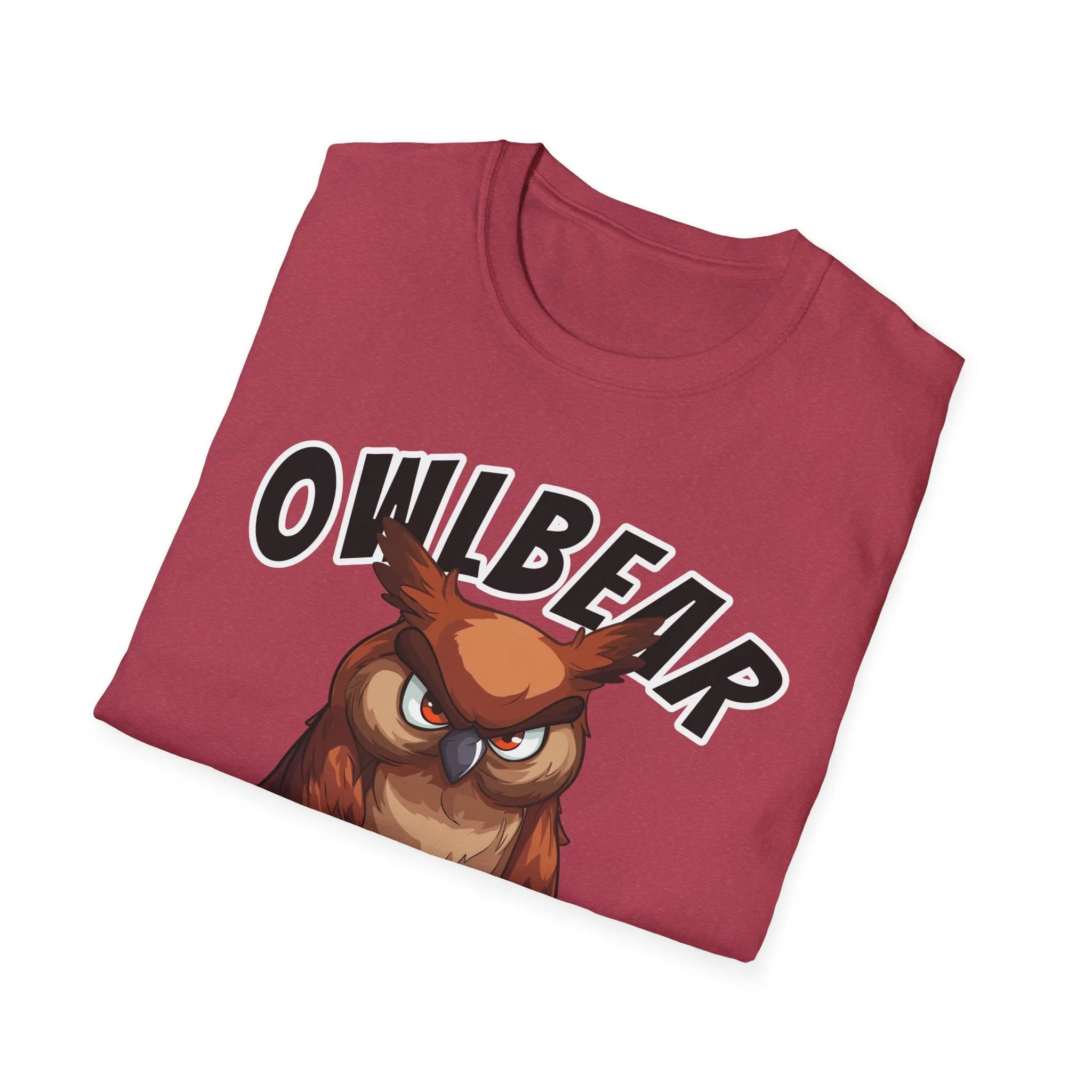 Owlbear Don't Care - Unisex Softstyle T-Shirt - Dungeon Master DM Shirt - Gamer Shirt