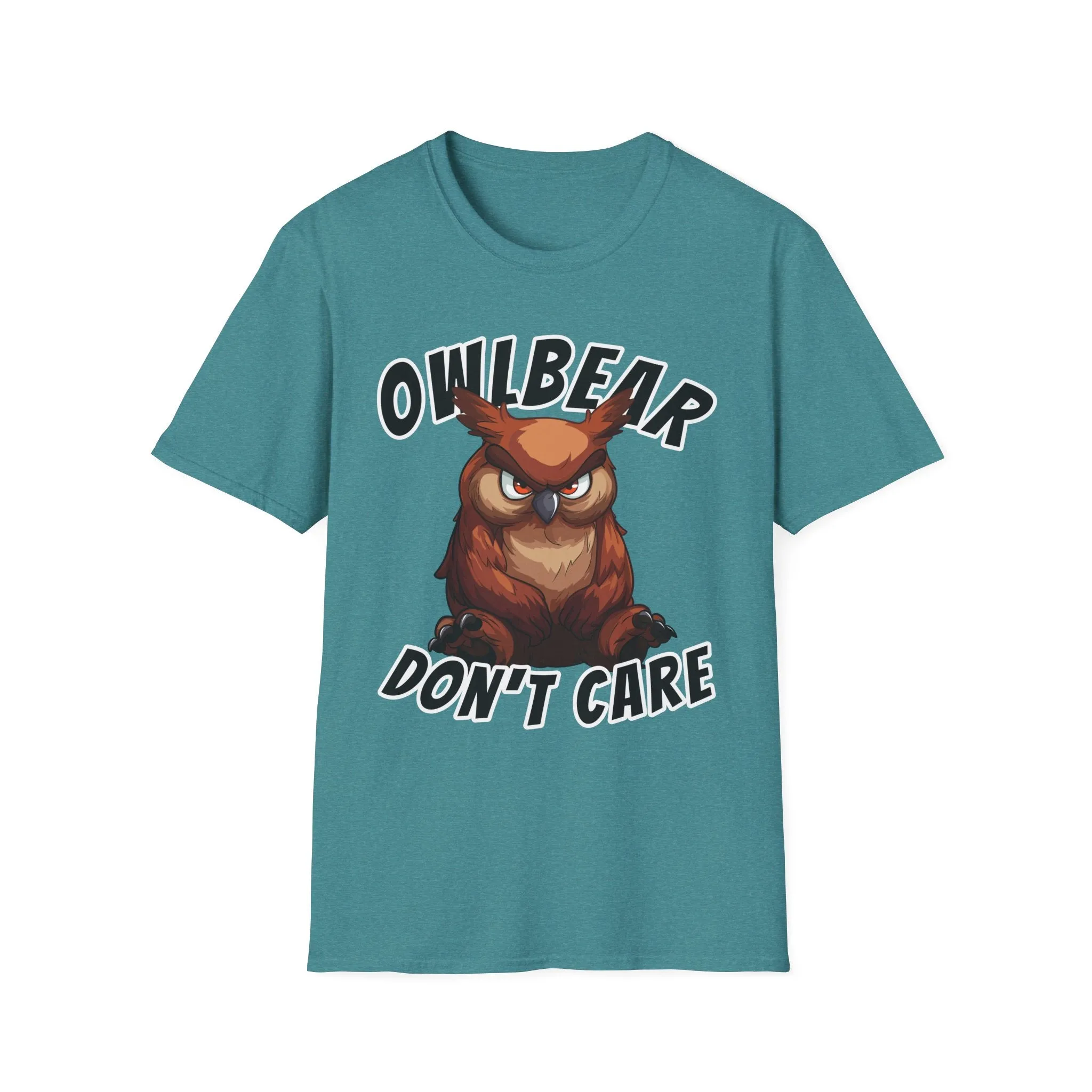 Owlbear Don't Care - Unisex Softstyle T-Shirt - Dungeon Master DM Shirt - Gamer Shirt