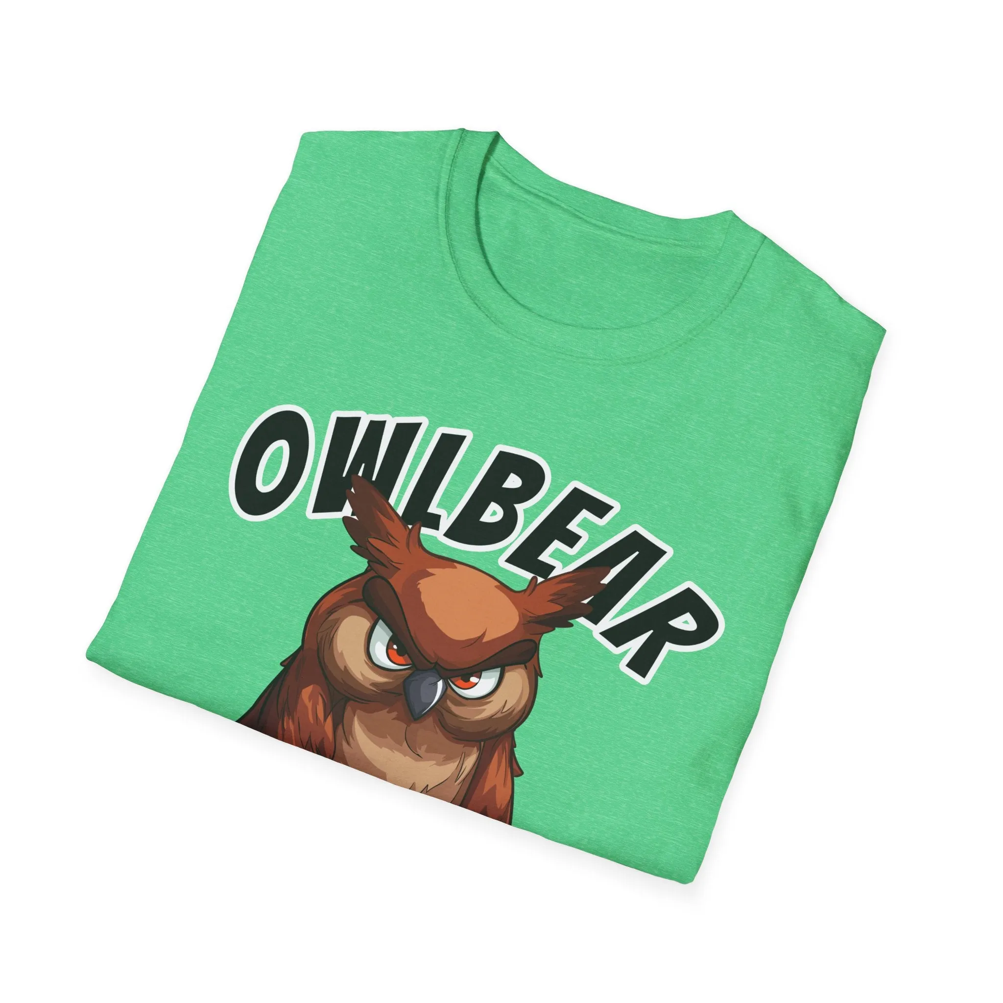 Owlbear Don't Care - Unisex Softstyle T-Shirt - Dungeon Master DM Shirt - Gamer Shirt