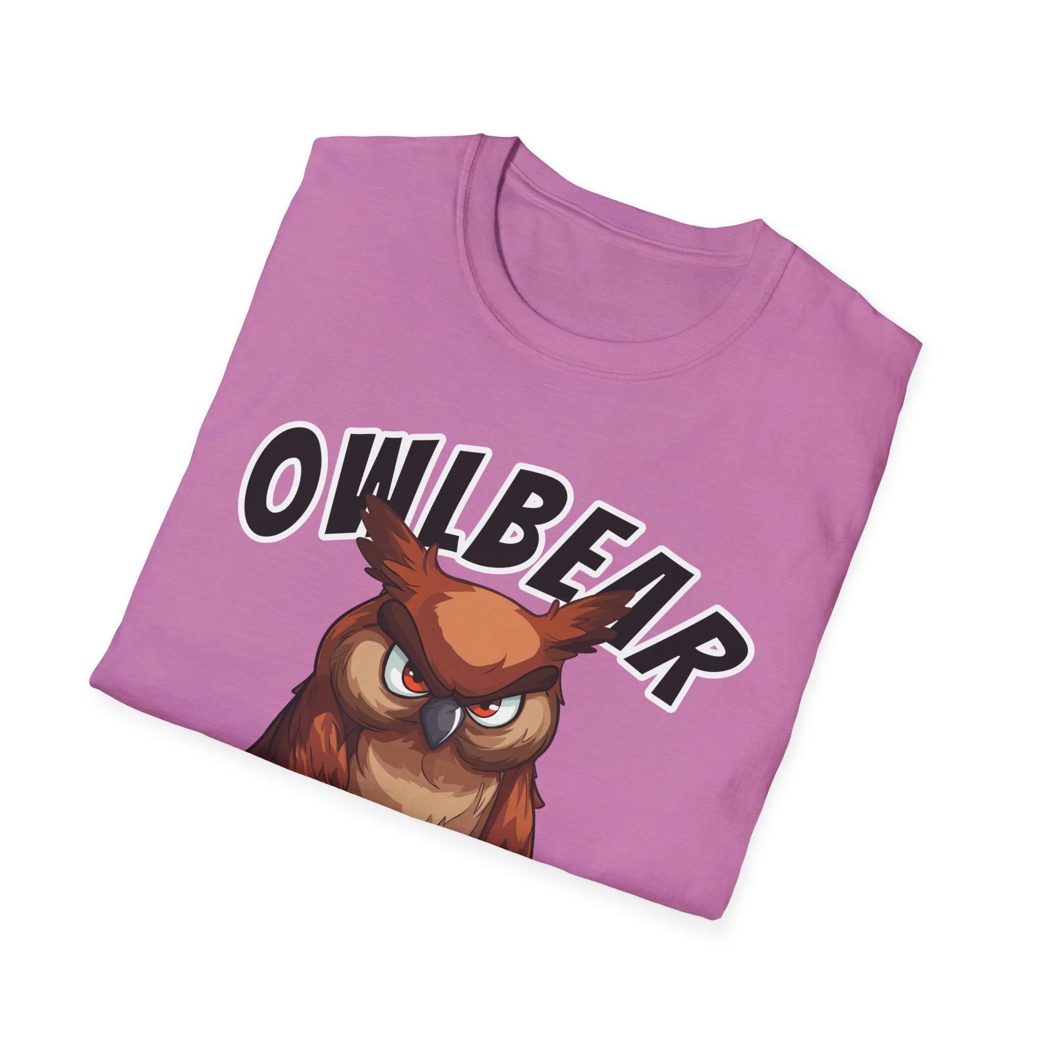 Owlbear Don't Care - Unisex Softstyle T-Shirt - Dungeon Master DM Shirt - Gamer Shirt
