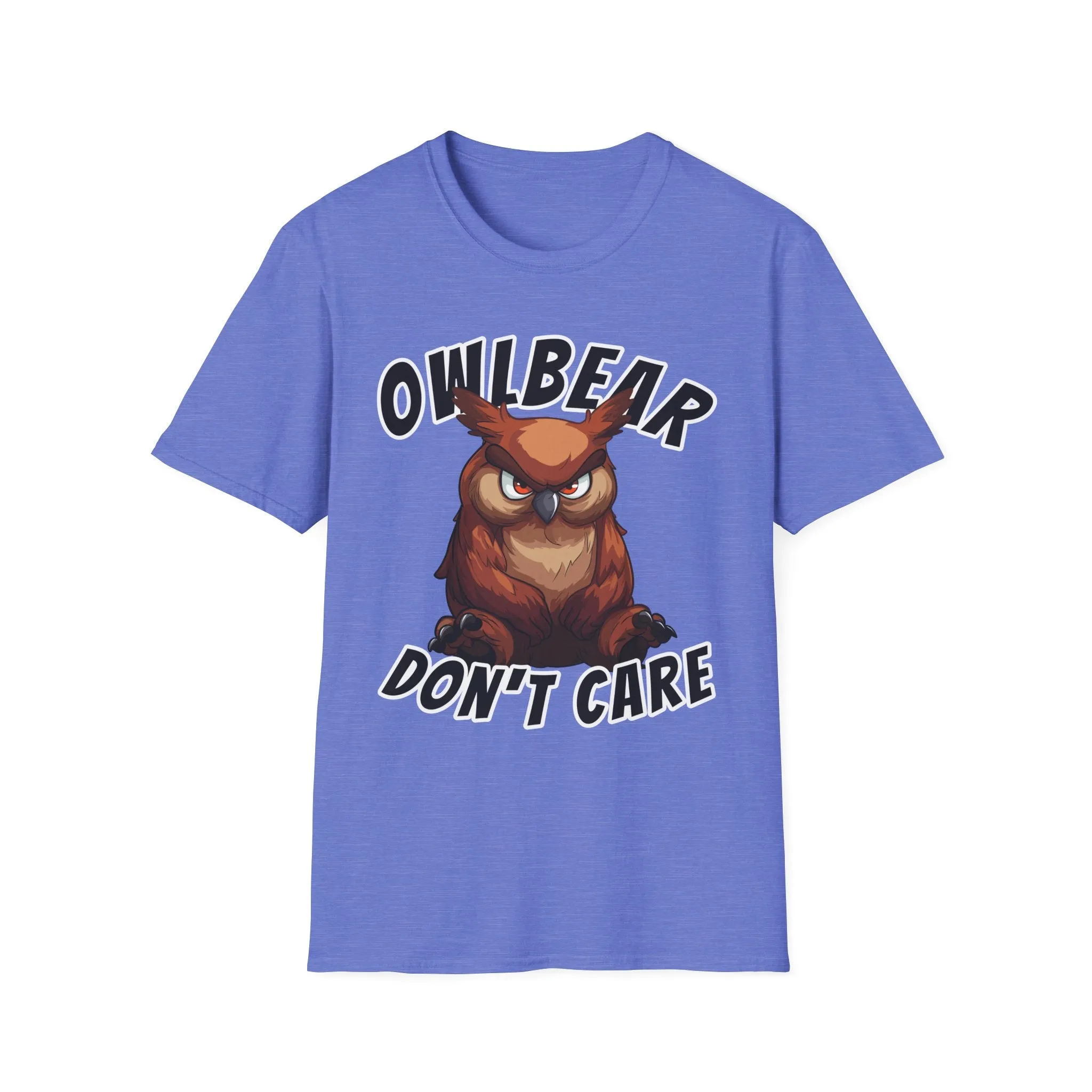 Owlbear Don't Care - Unisex Softstyle T-Shirt - Dungeon Master DM Shirt - Gamer Shirt