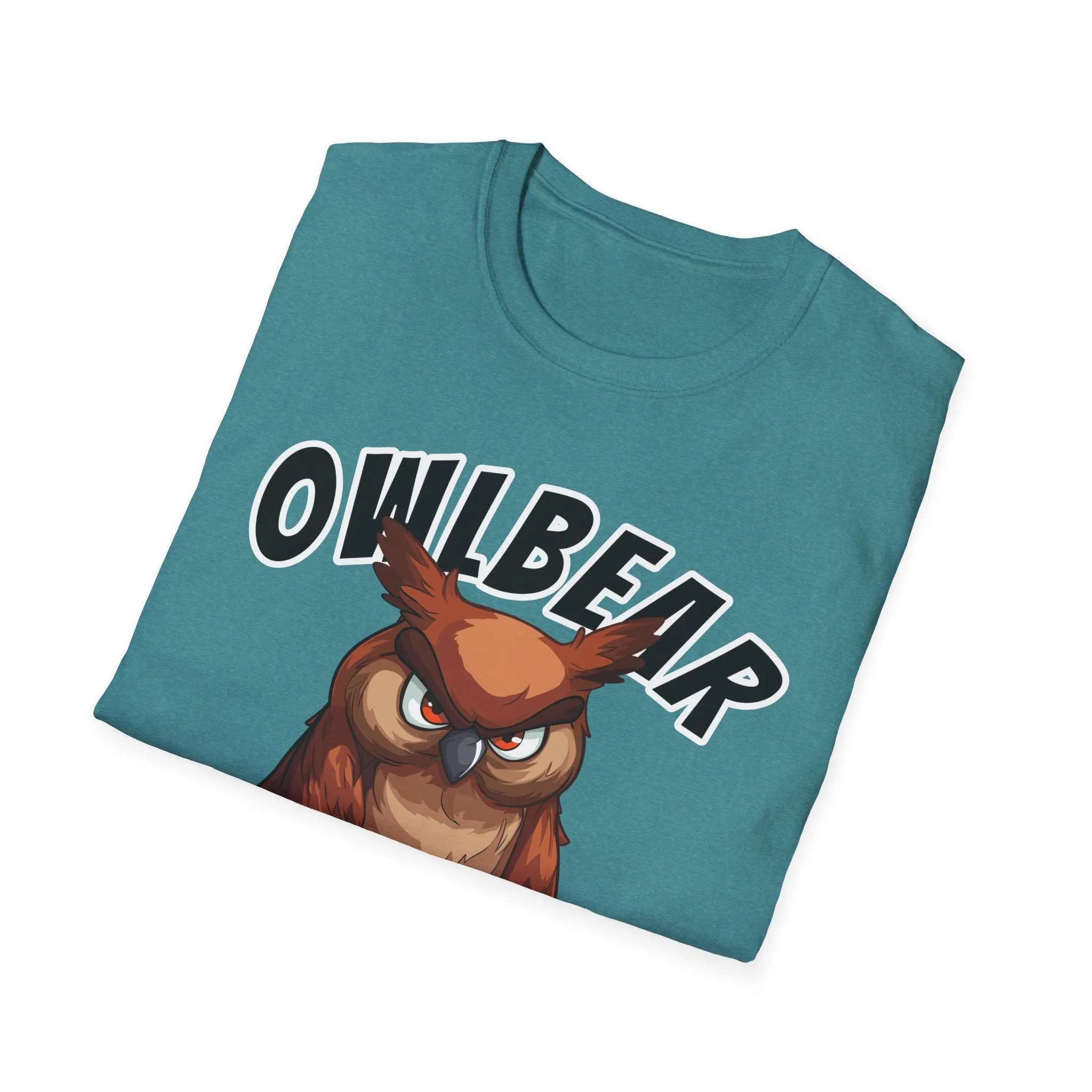 Owlbear Don't Care - Unisex Softstyle T-Shirt - Dungeon Master DM Shirt - Gamer Shirt