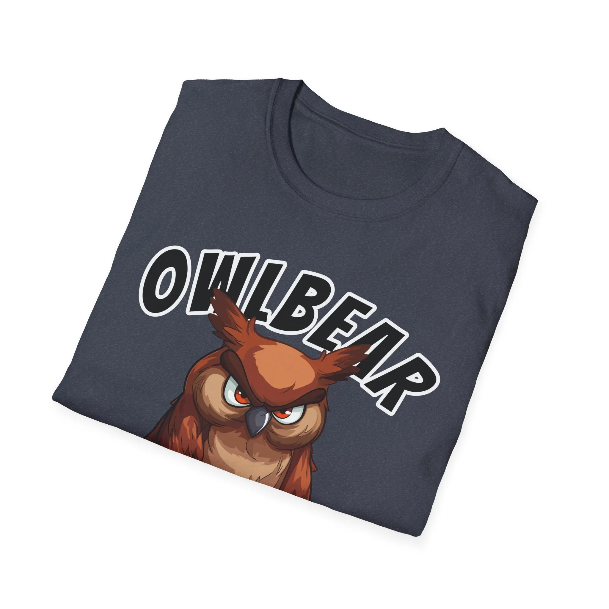 Owlbear Don't Care - Unisex Softstyle T-Shirt - Dungeon Master DM Shirt - Gamer Shirt