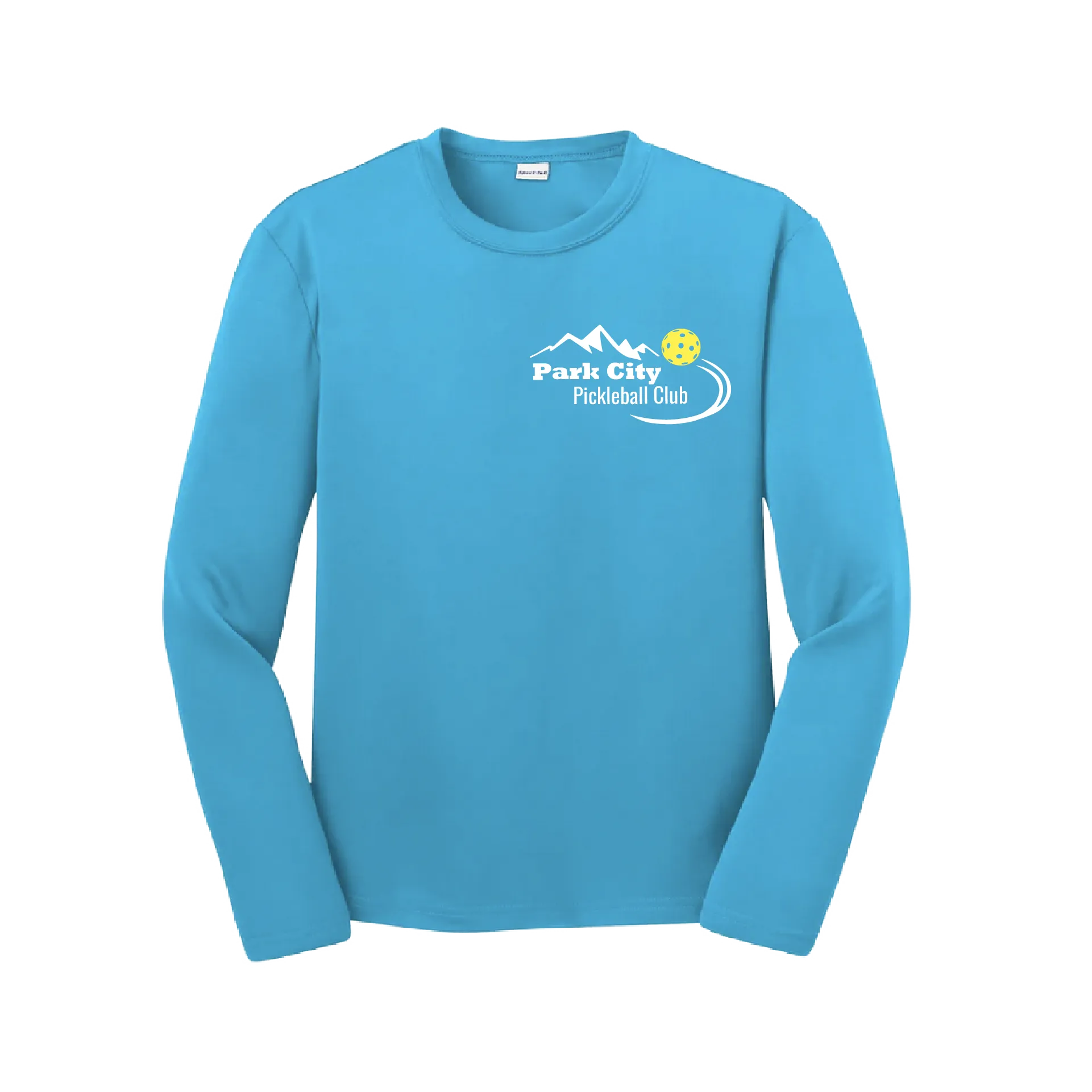 Park City Pickleball Club (White Words) | Youth Long Sleeve Atheletic Shirt | 100% Polyester