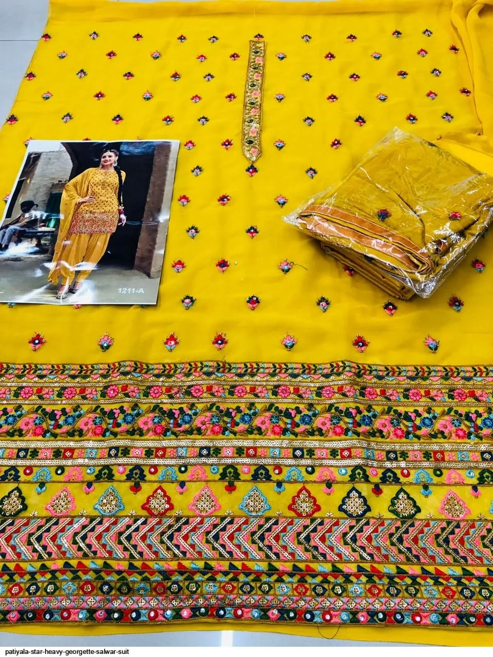 Patiyala Star Heavy Georgette Salwar Suit 1211
